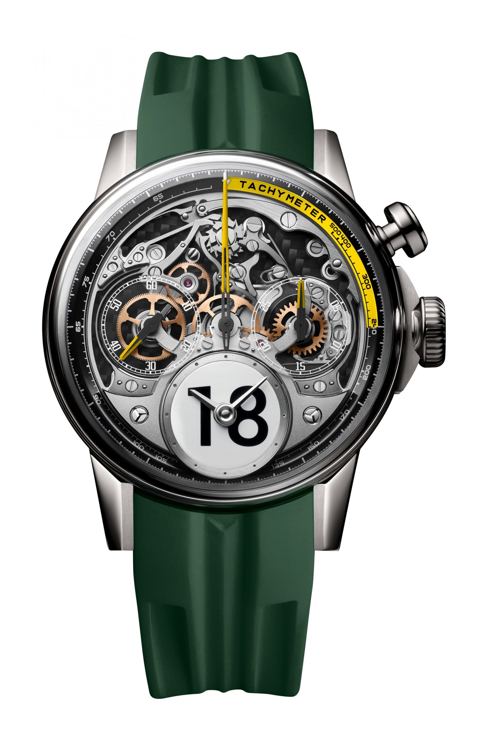 Louis Moinet Time to Race Racing Green watch
