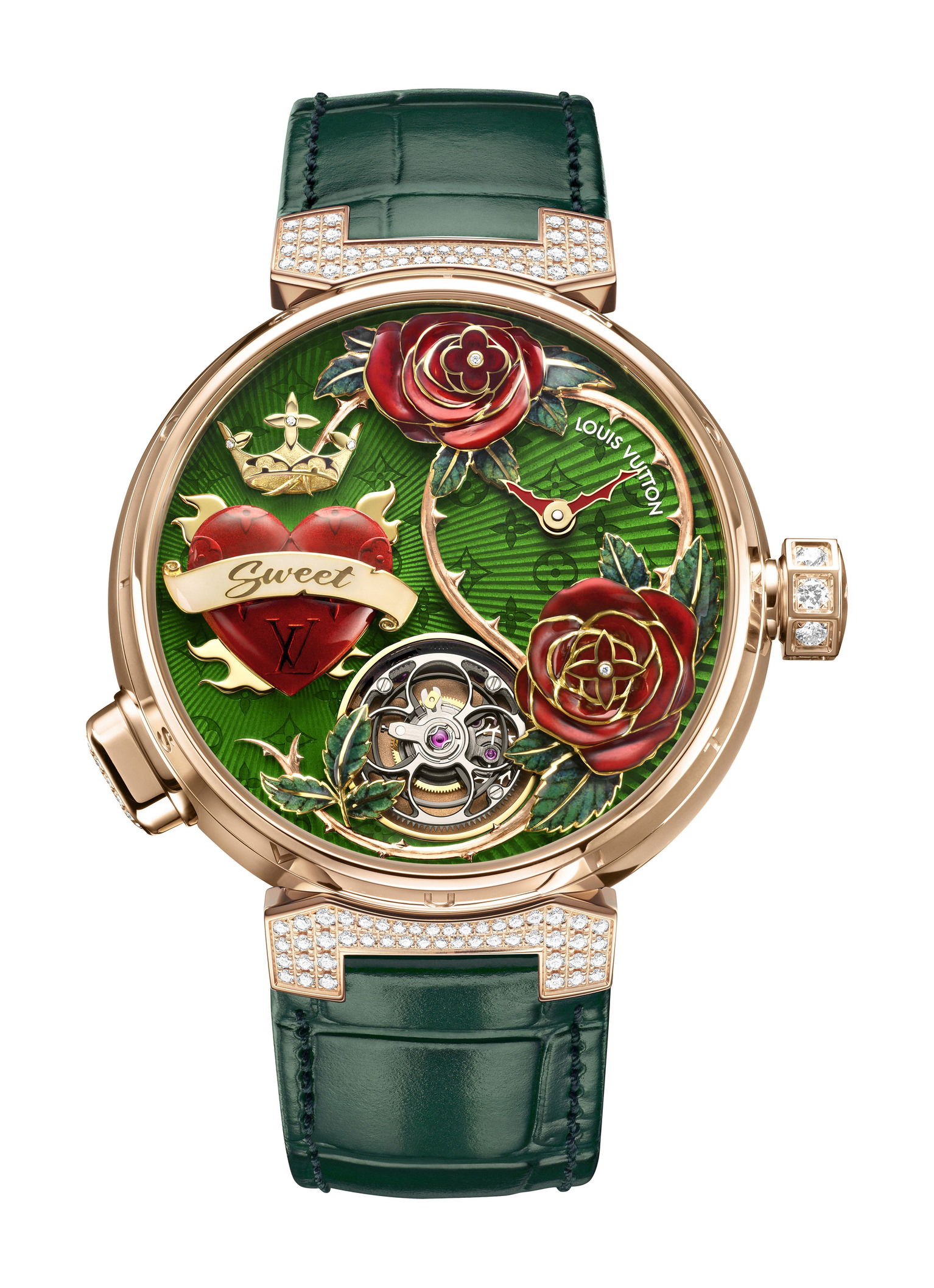 Louis Vuitton Tambour Fiery Heart Automata watch