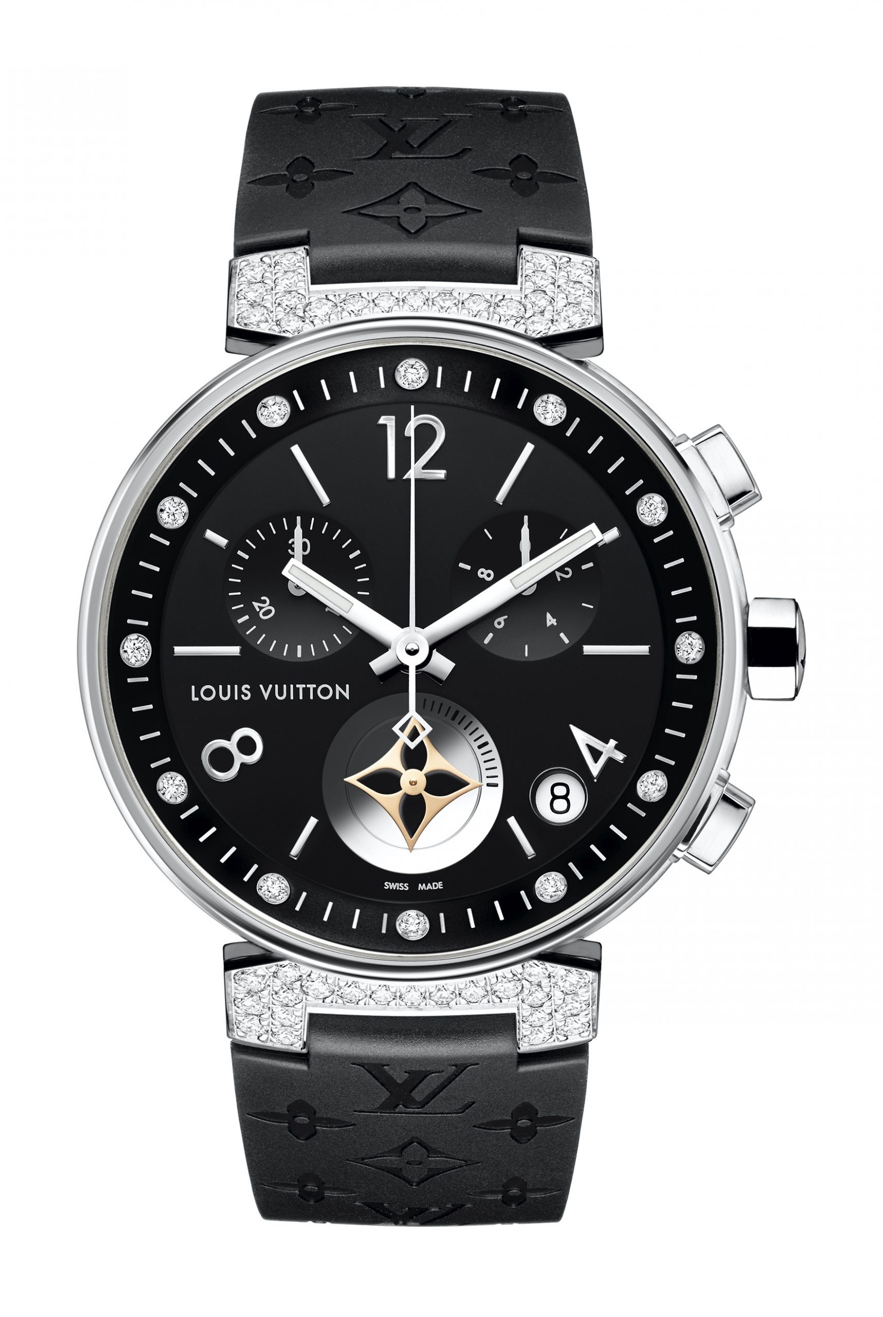 Louis Vuitton Tambour Moon Star Chronograph Noire & Diamants watch