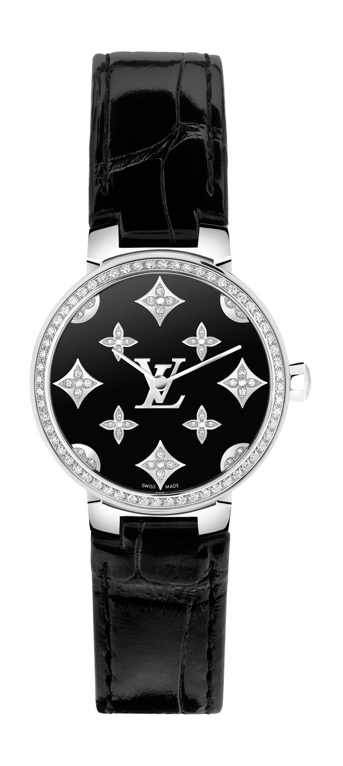 Louis Vuitton Tambour Slim Monogram Dentelle Black watch