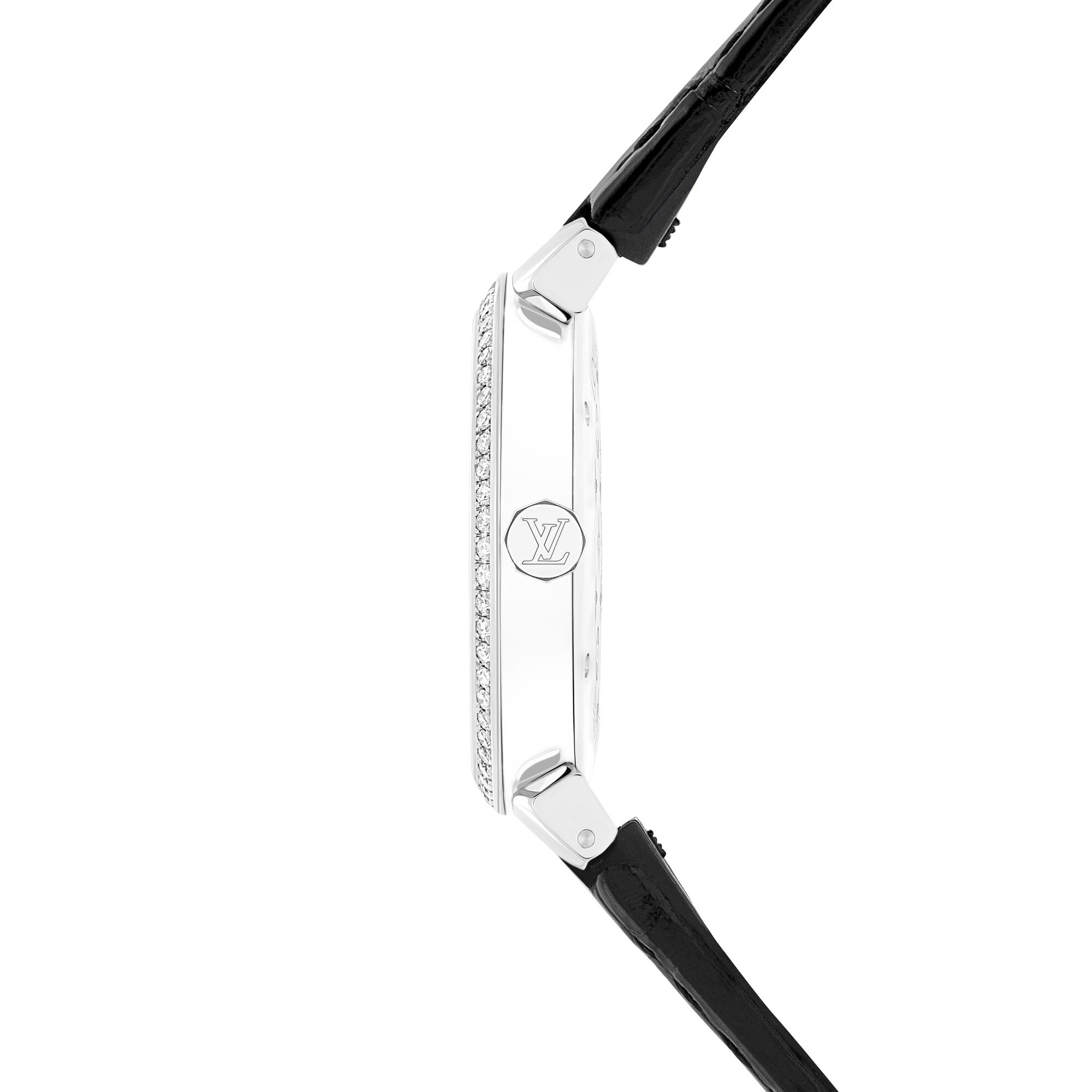 Louis Vuitton Tambour Slim Monogram Dentelle Black - View 3
