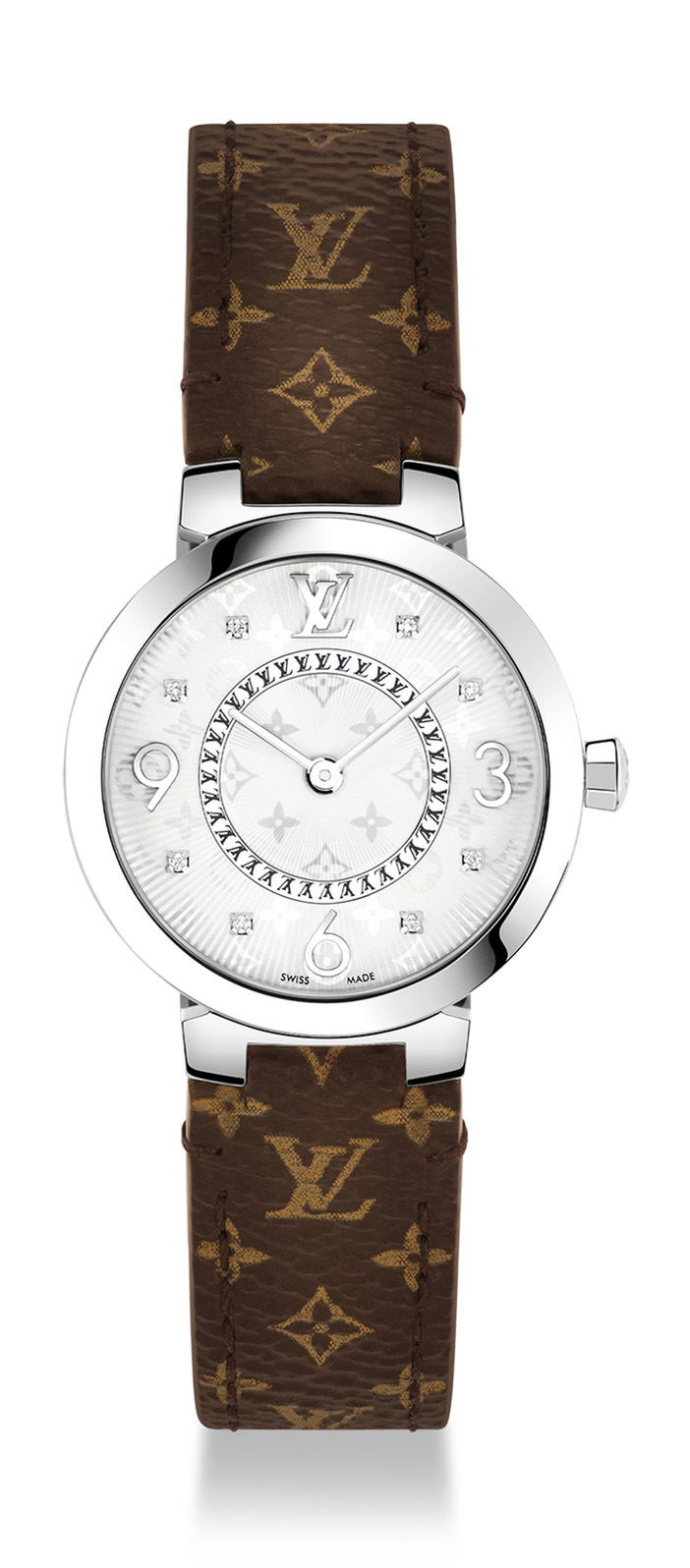 Louis Vuitton Tambour Slim Monogram watch