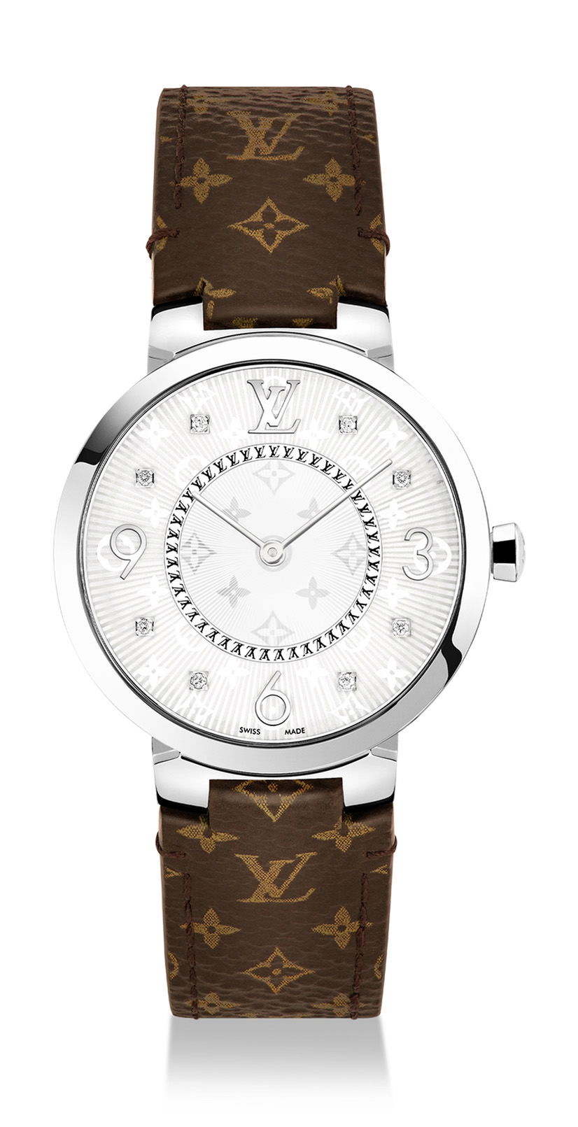 Louis Vuitton Tambour Slim Monogram watch