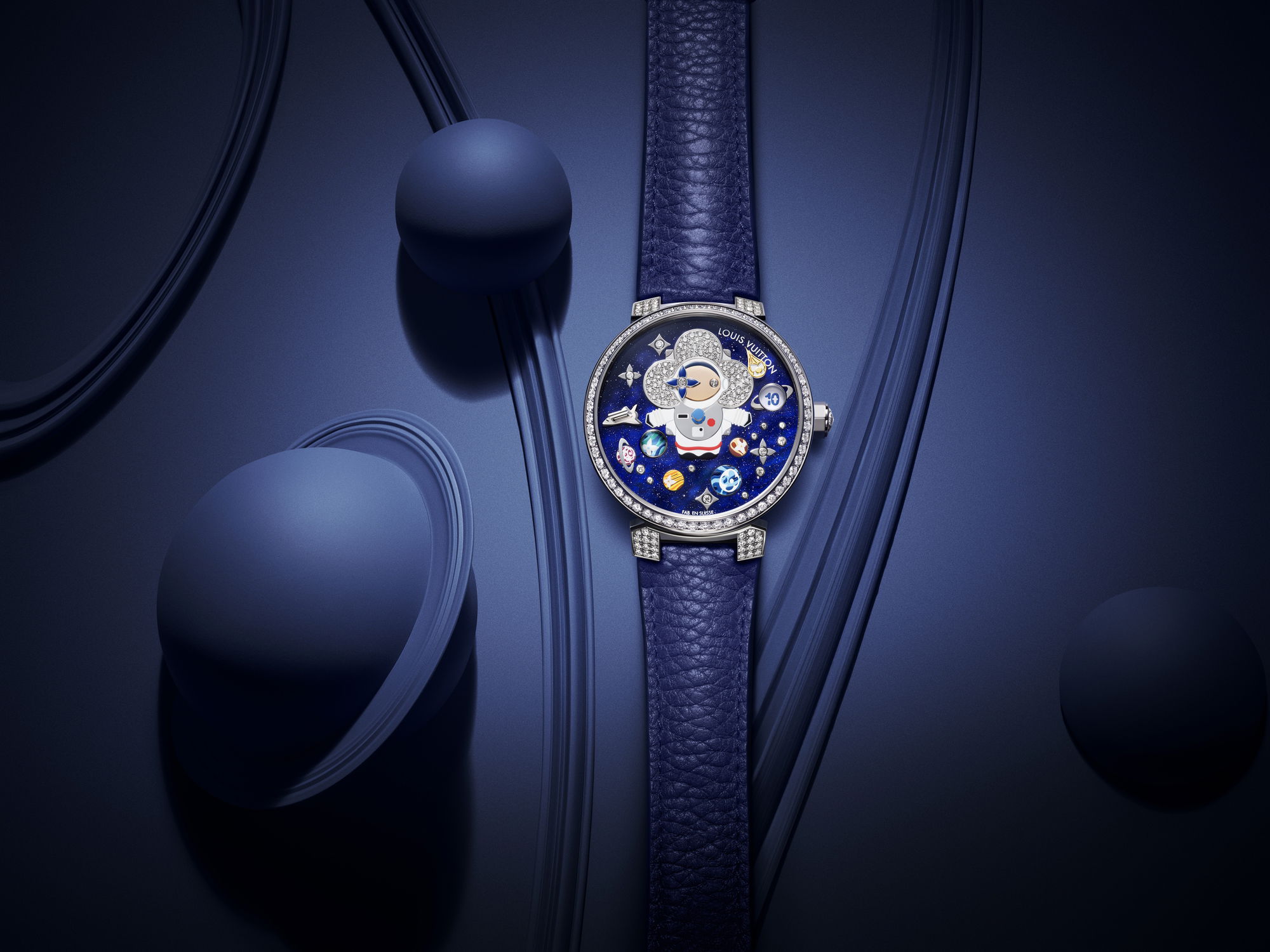 Louis Vuitton Tambour Slim Vivienne Jumping Hours Astronaute - View 2