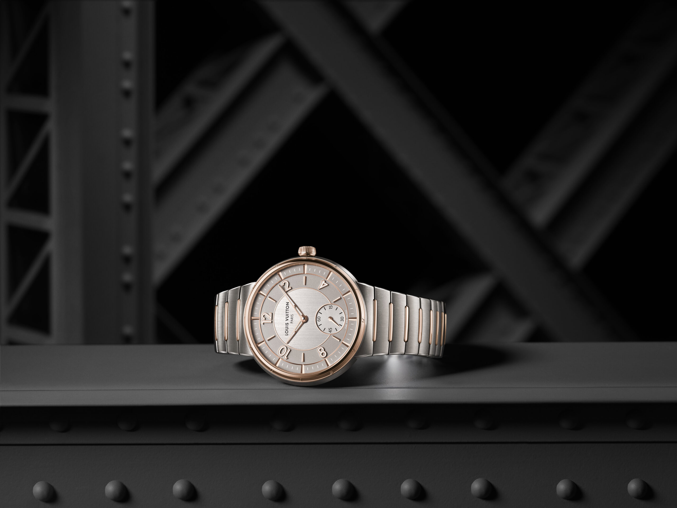 Louis Vuitton Tambour Steel & Gold - View 3
