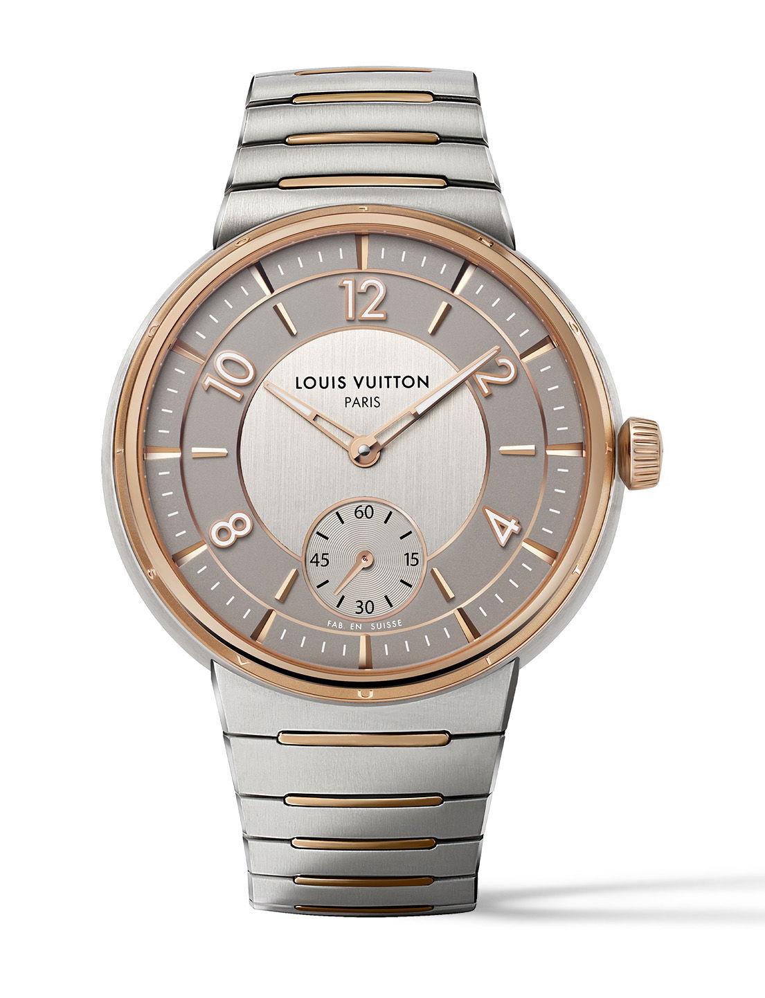 Louis Vuitton Tambour Steel & Gold watch