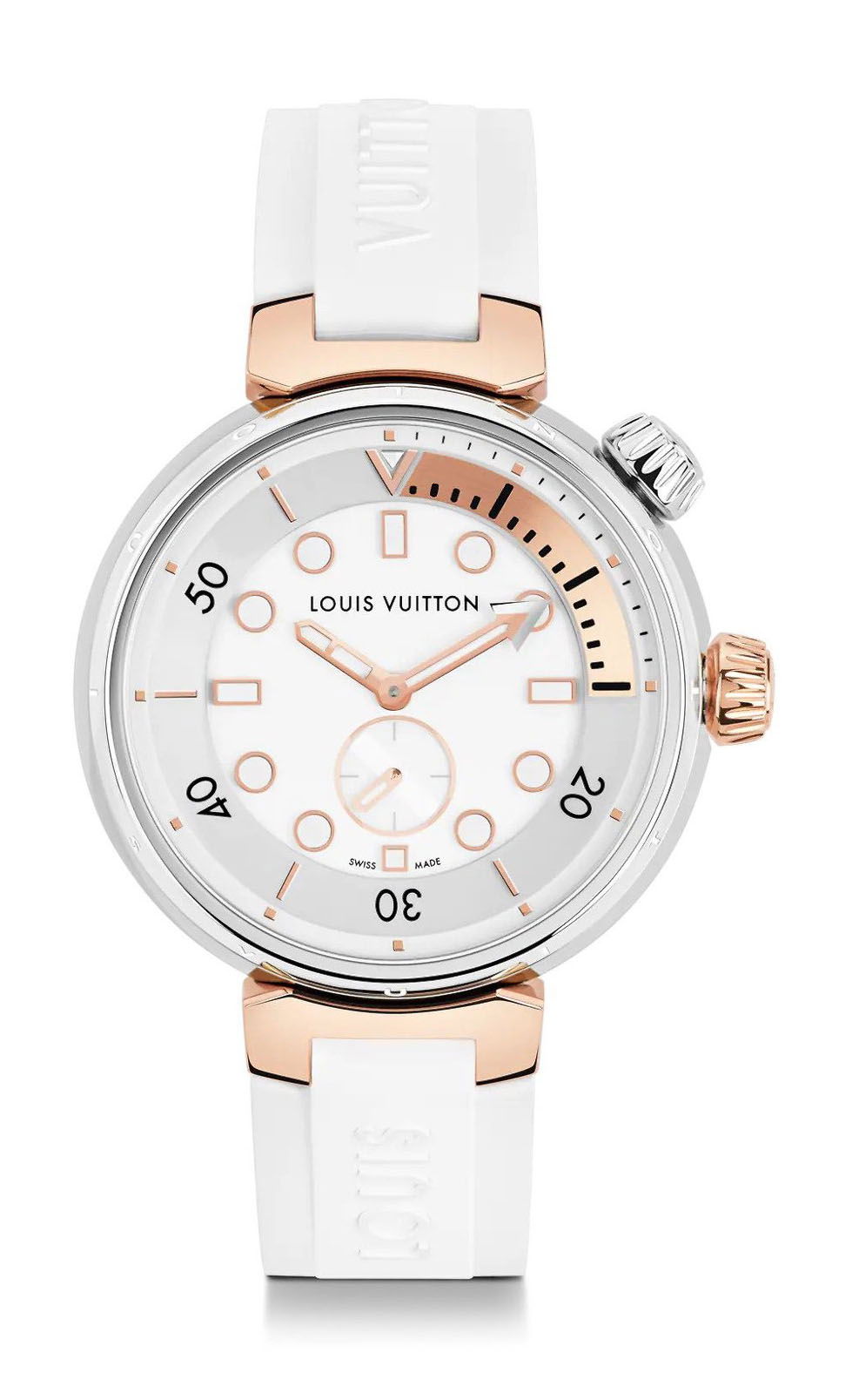 Louis Vuitton Tambour Street Diver Gold Lagoon watch