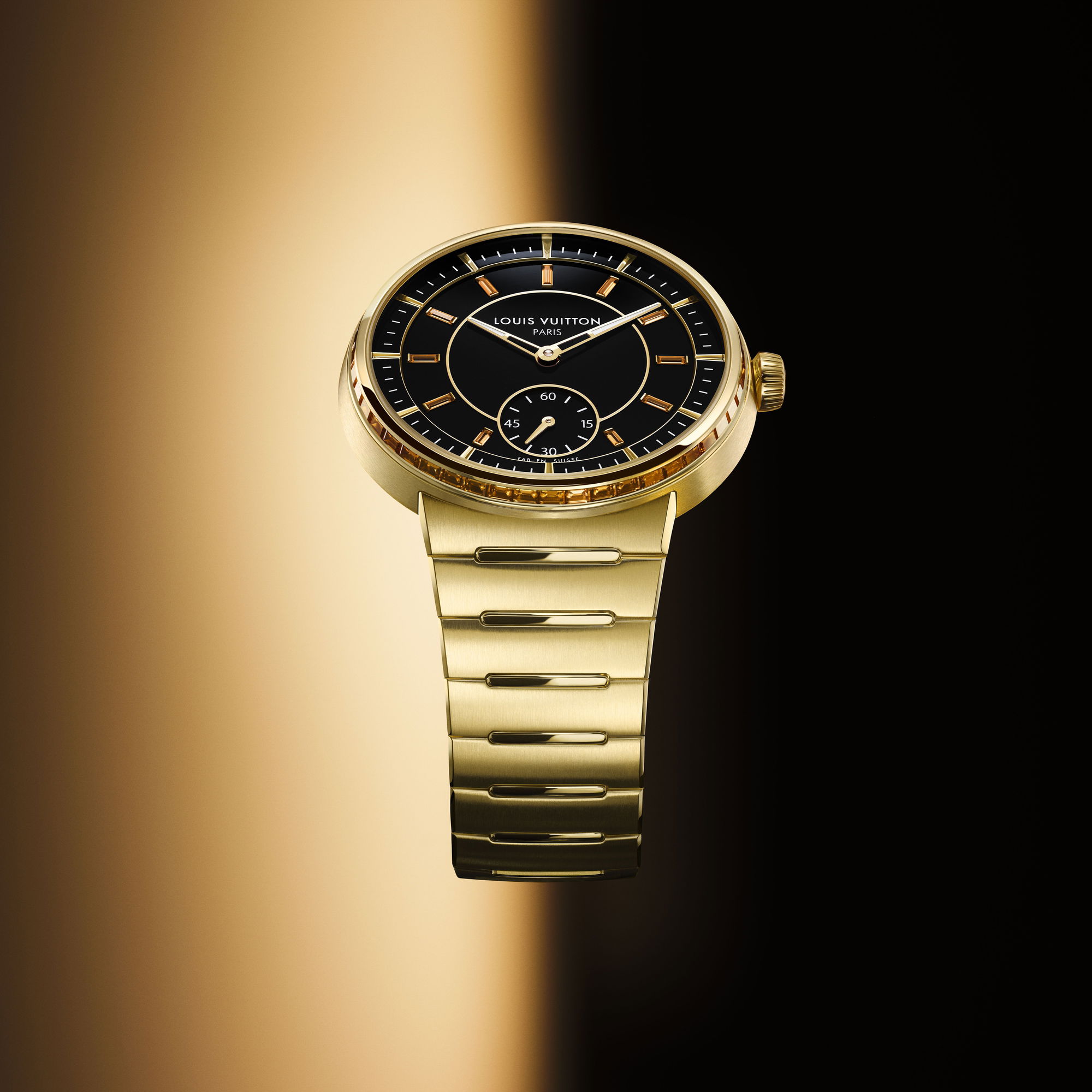 Louis Vuitton Tambour Yellow Gold Onyx - View 2