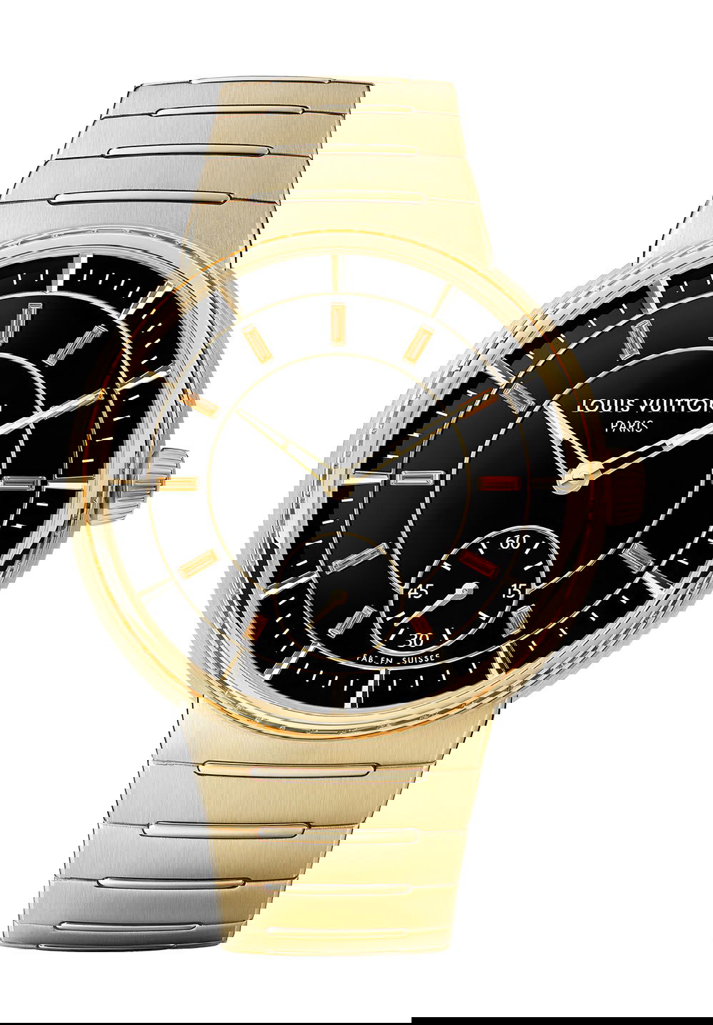 Louis Vuitton Tambour Yellow Gold Onyx watch