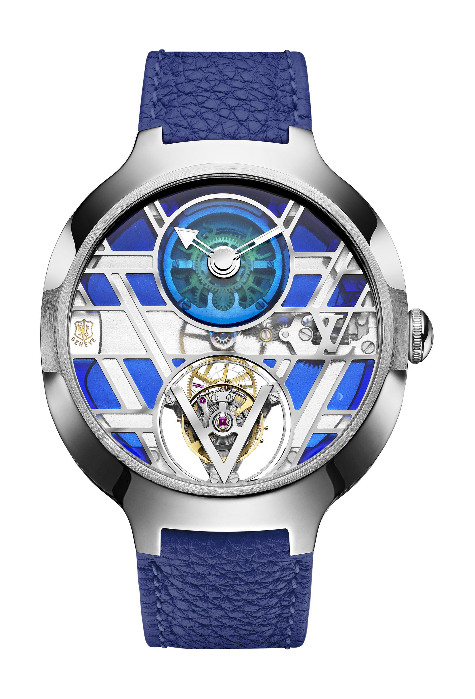 Louis Vuitton Voyager Flying Tourbillon Poinçon de Genève Plique-à-Jour watch