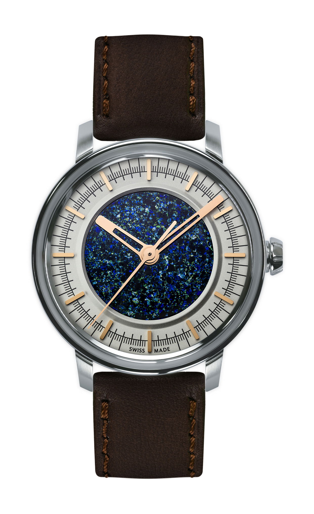 Lundis Bleus Métiers d’Art Ref.1120-MA “Random Abstract Mosaic – Silver” watch