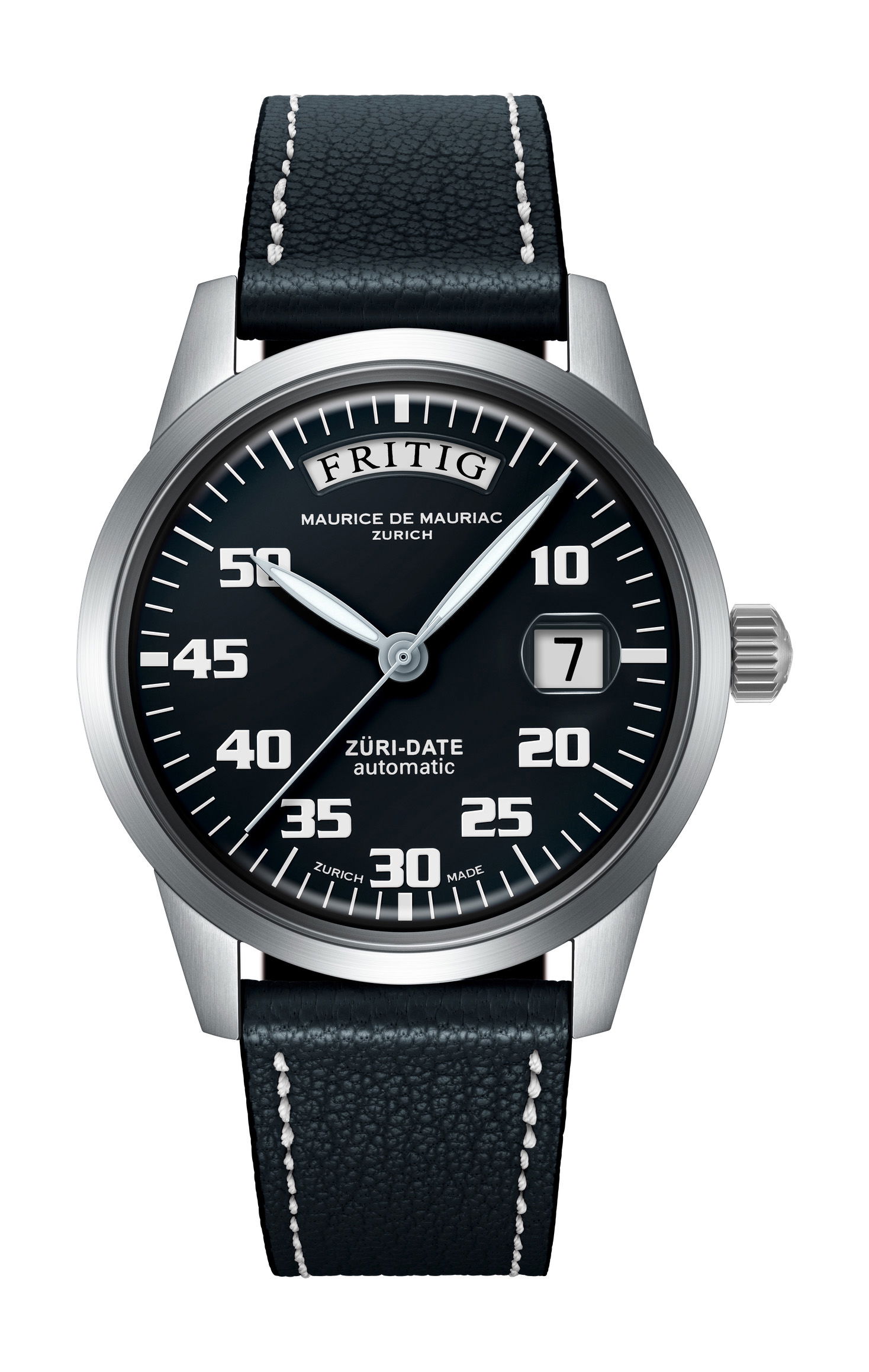 Maurice de Mauriac Automatic Date “Züri Date” Black watch