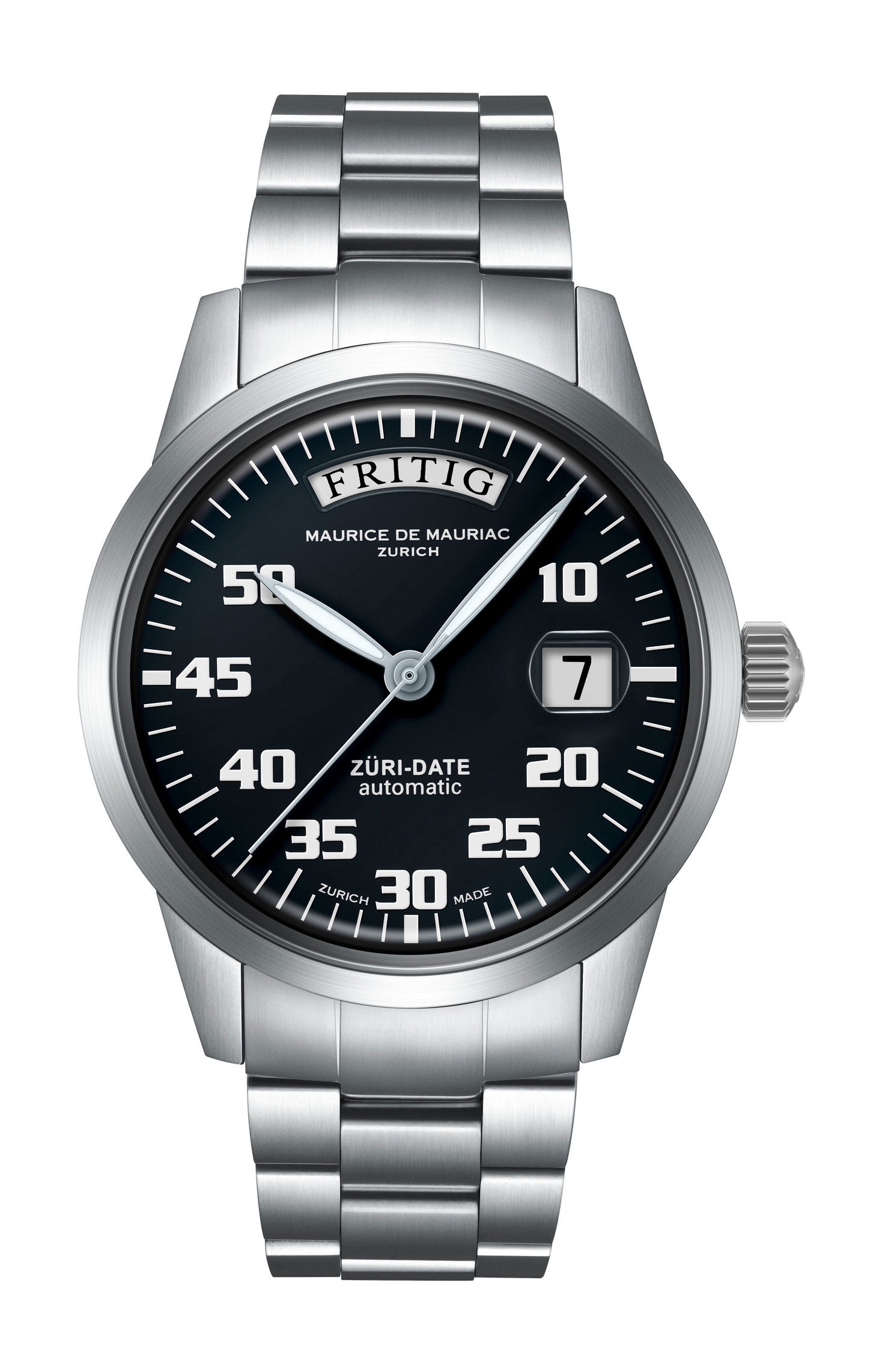 Maurice de Mauriac Automatic Date “Züri Date” Black watch