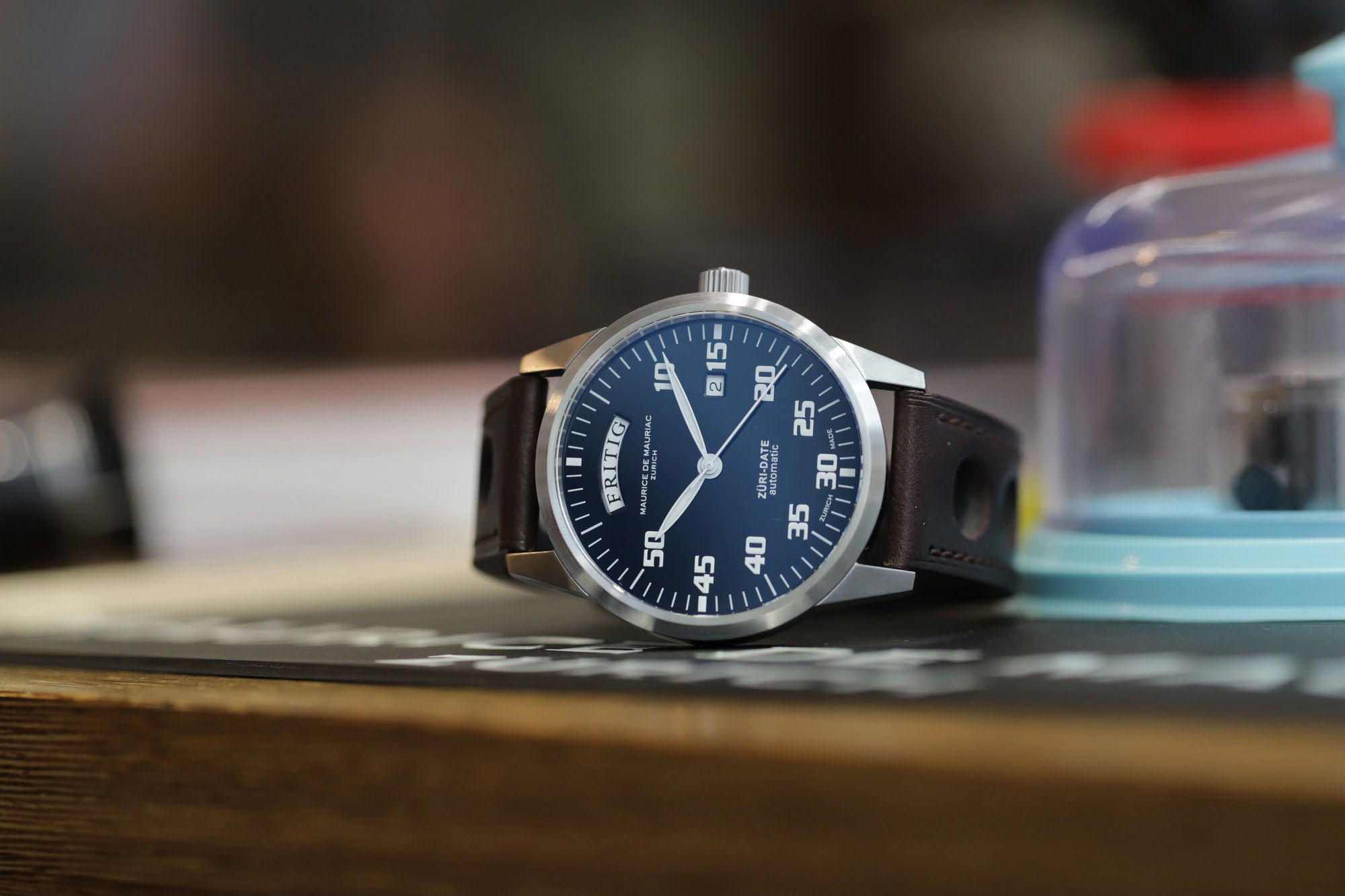 Maurice de Mauriac Automatic Date “Züri Date” Blue - View 2