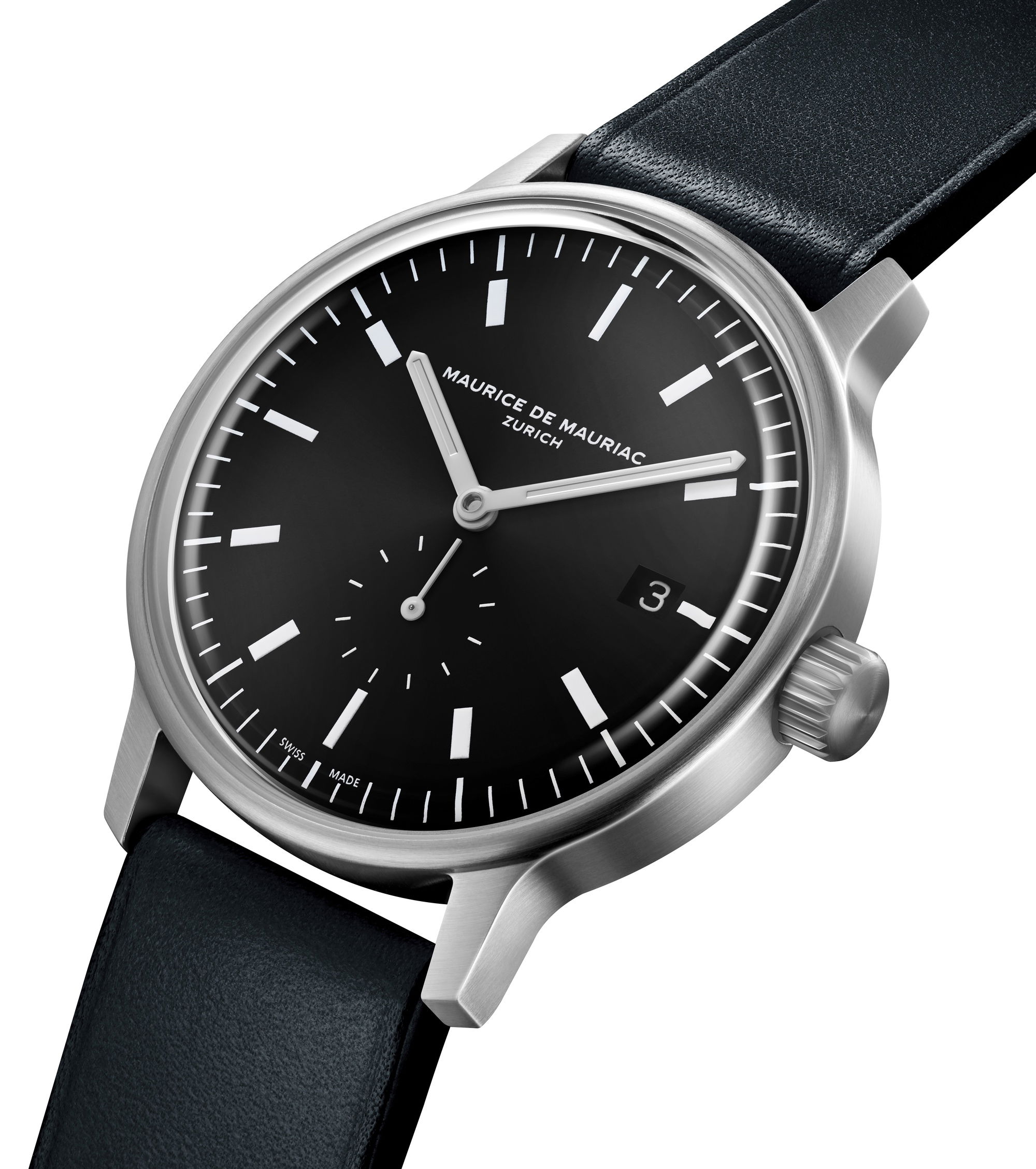 Maurice de Mauriac L3 Small Seconds Black - View 3
