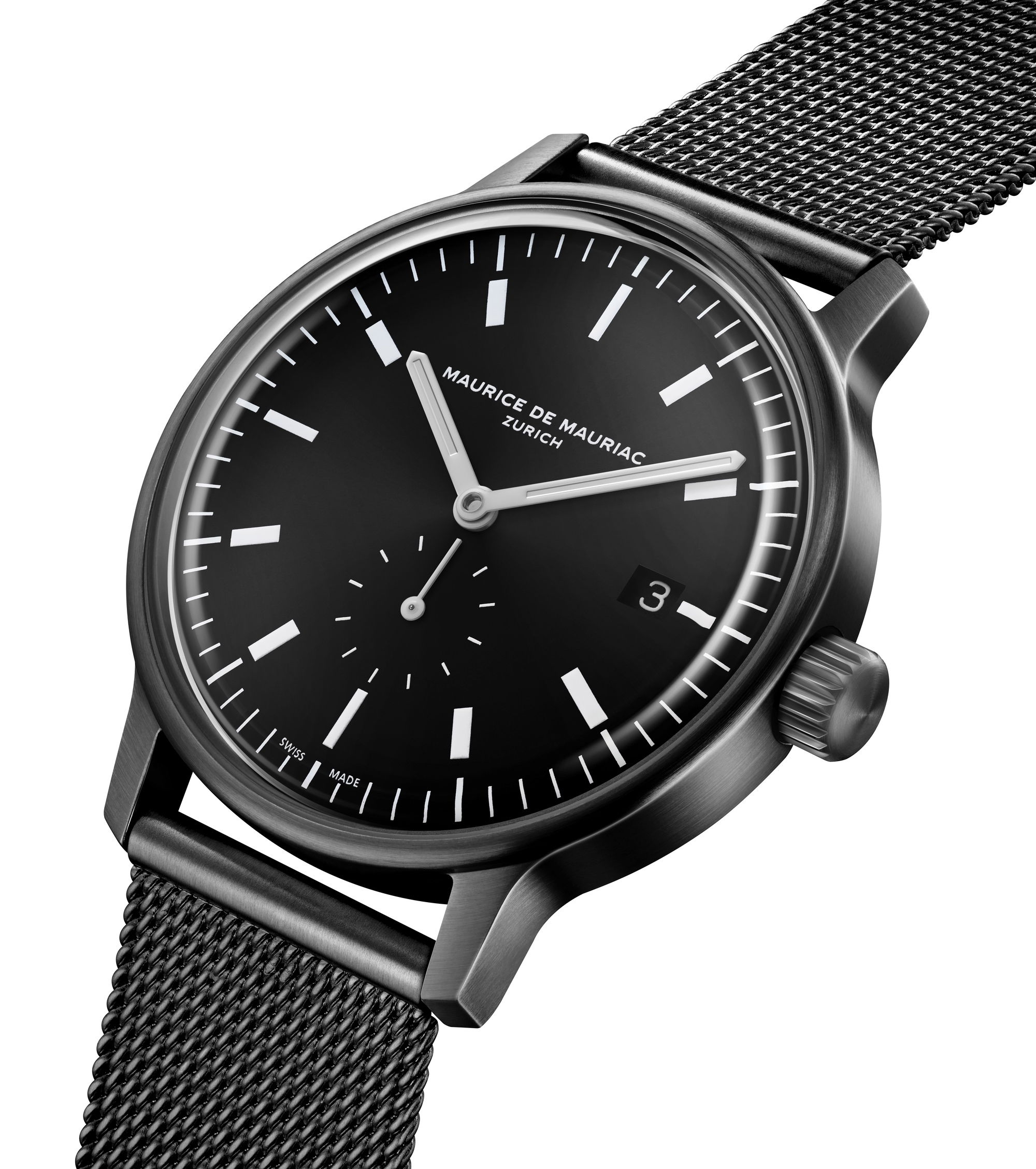 Maurice de Mauriac L3 Small Seconds Black - View 3