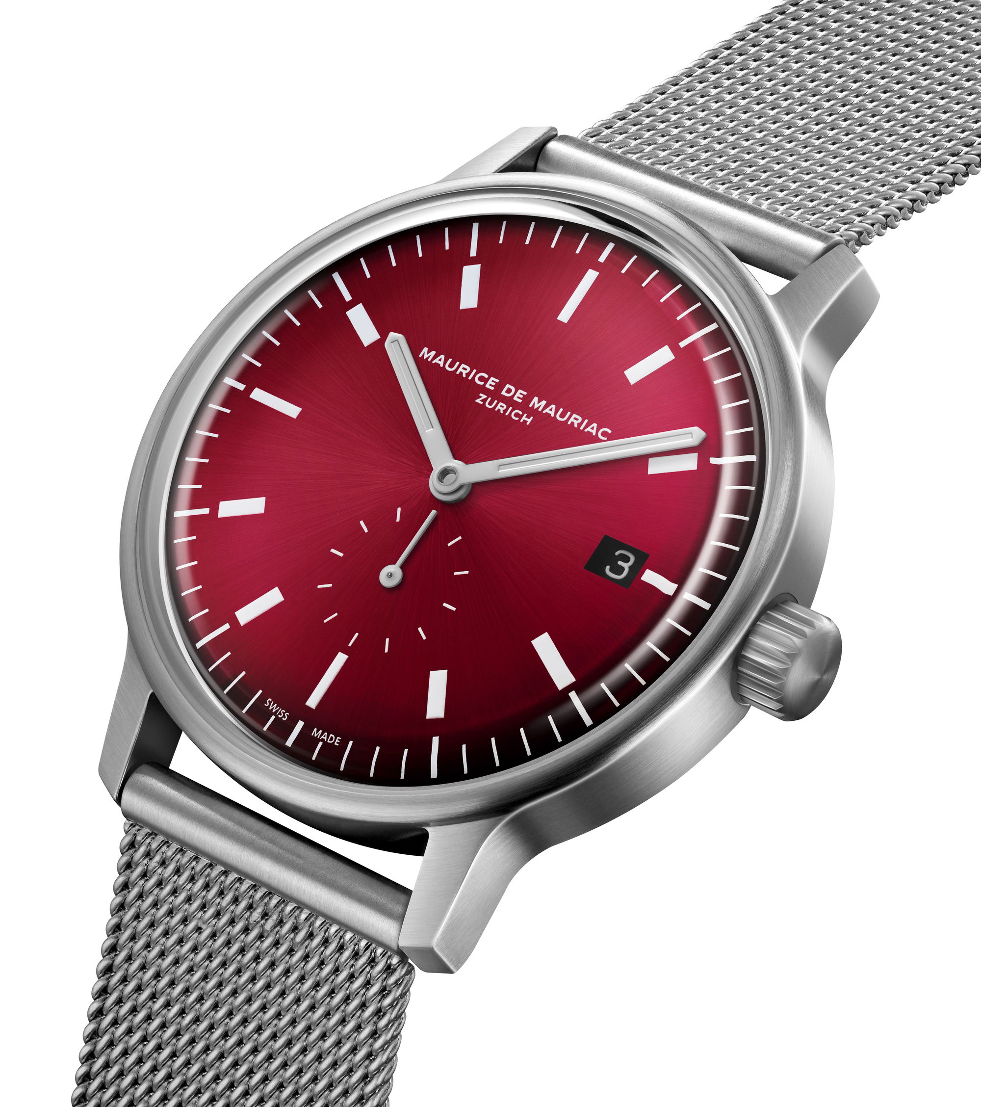 Maurice de Mauriac L3 Small Seconds Burgundy - View 2