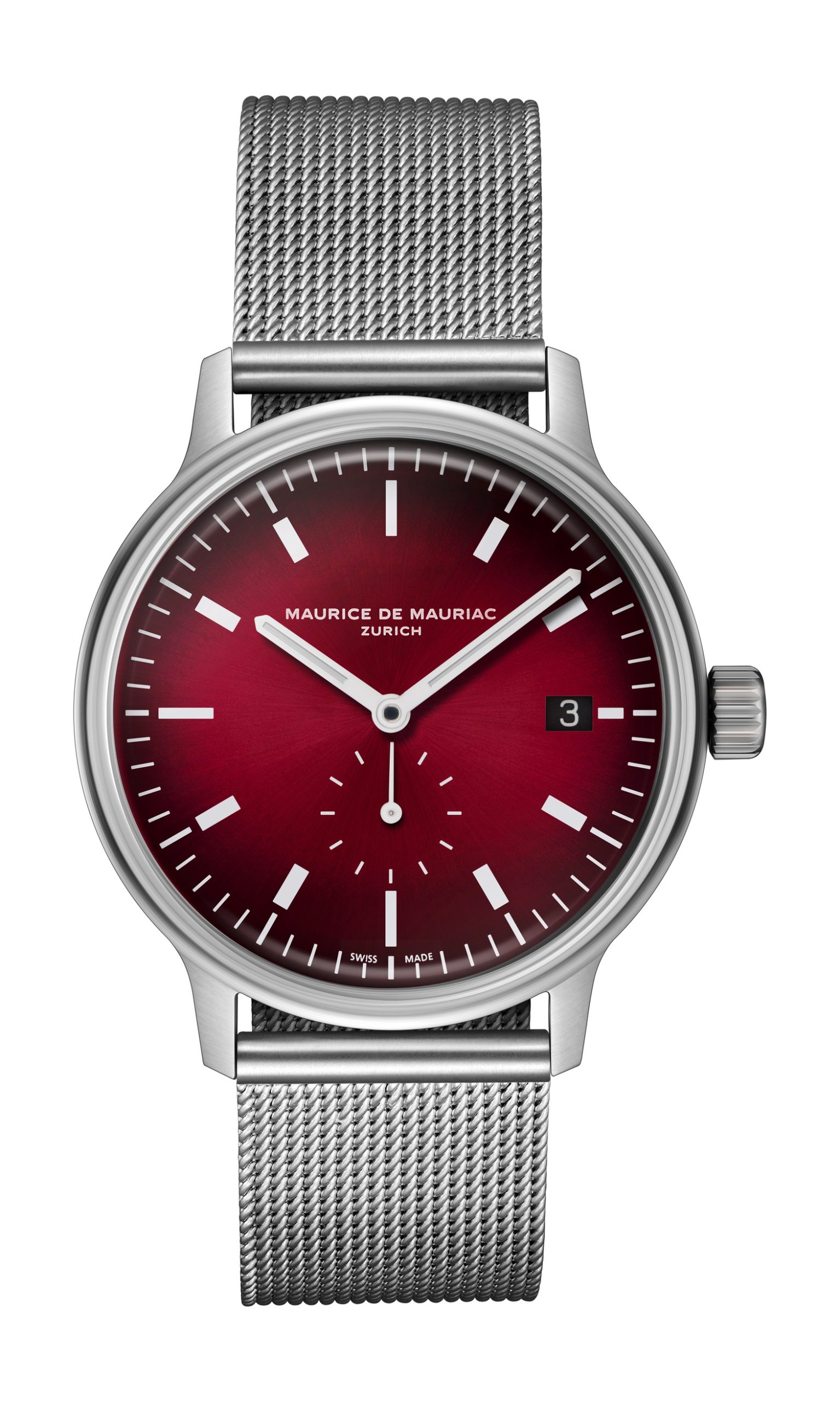Maurice de Mauriac L3 Small Seconds Burgundy watch