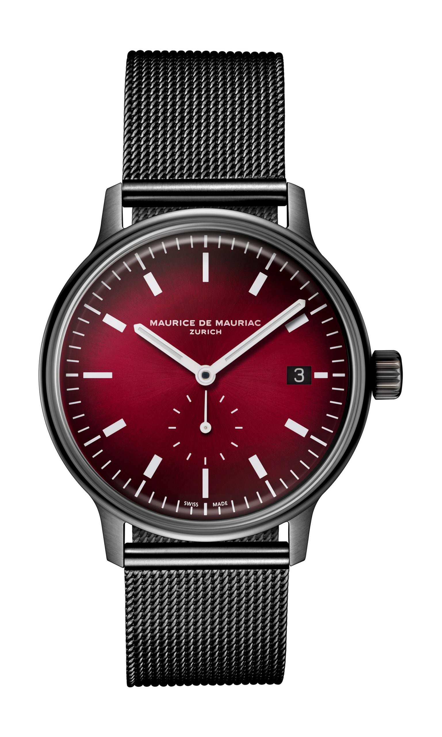 Maurice de Mauriac L3 Small Seconds Burgundy watch