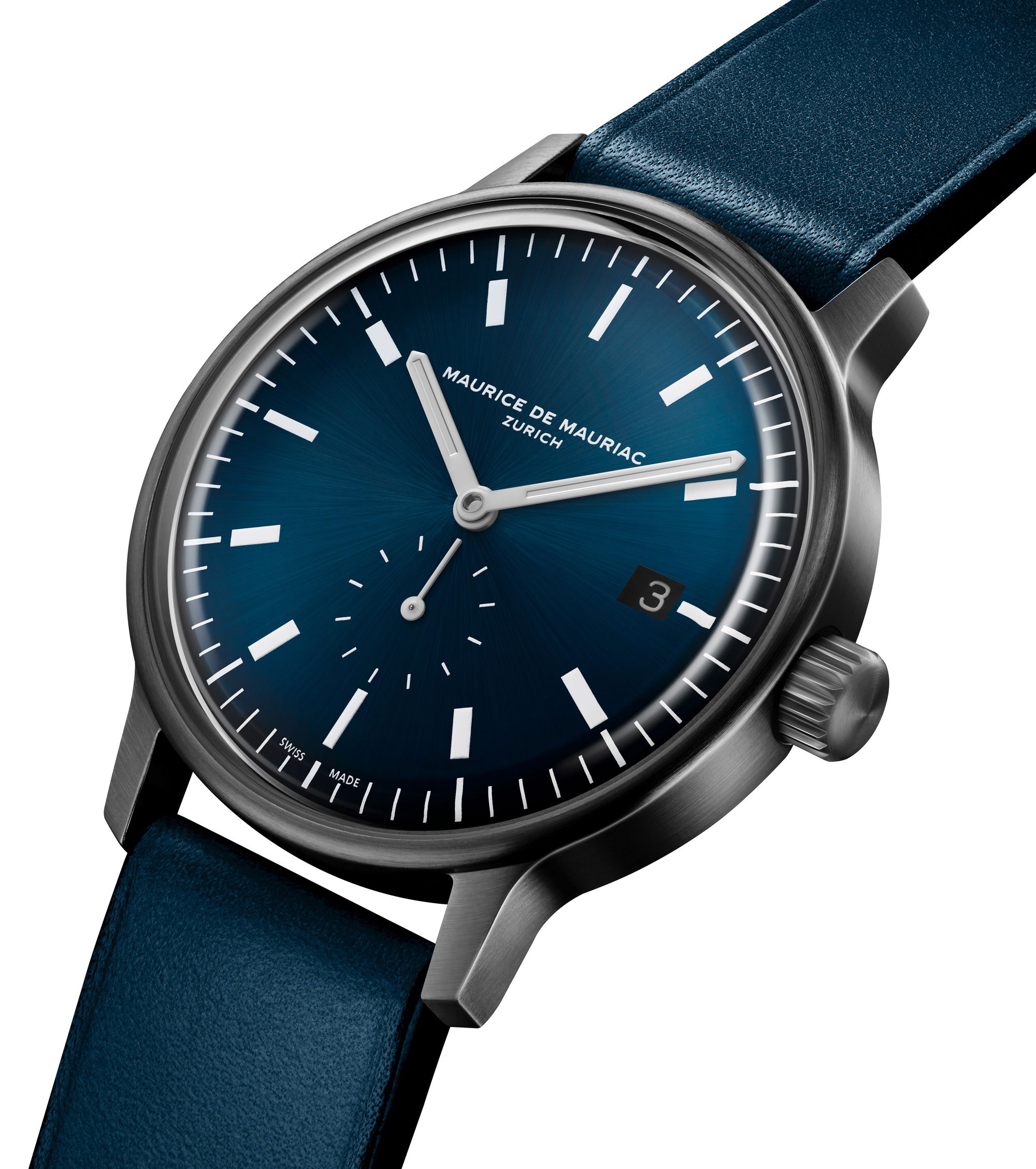 Maurice de Mauriac L3 Small Seconds Spheric Blue - View 2
