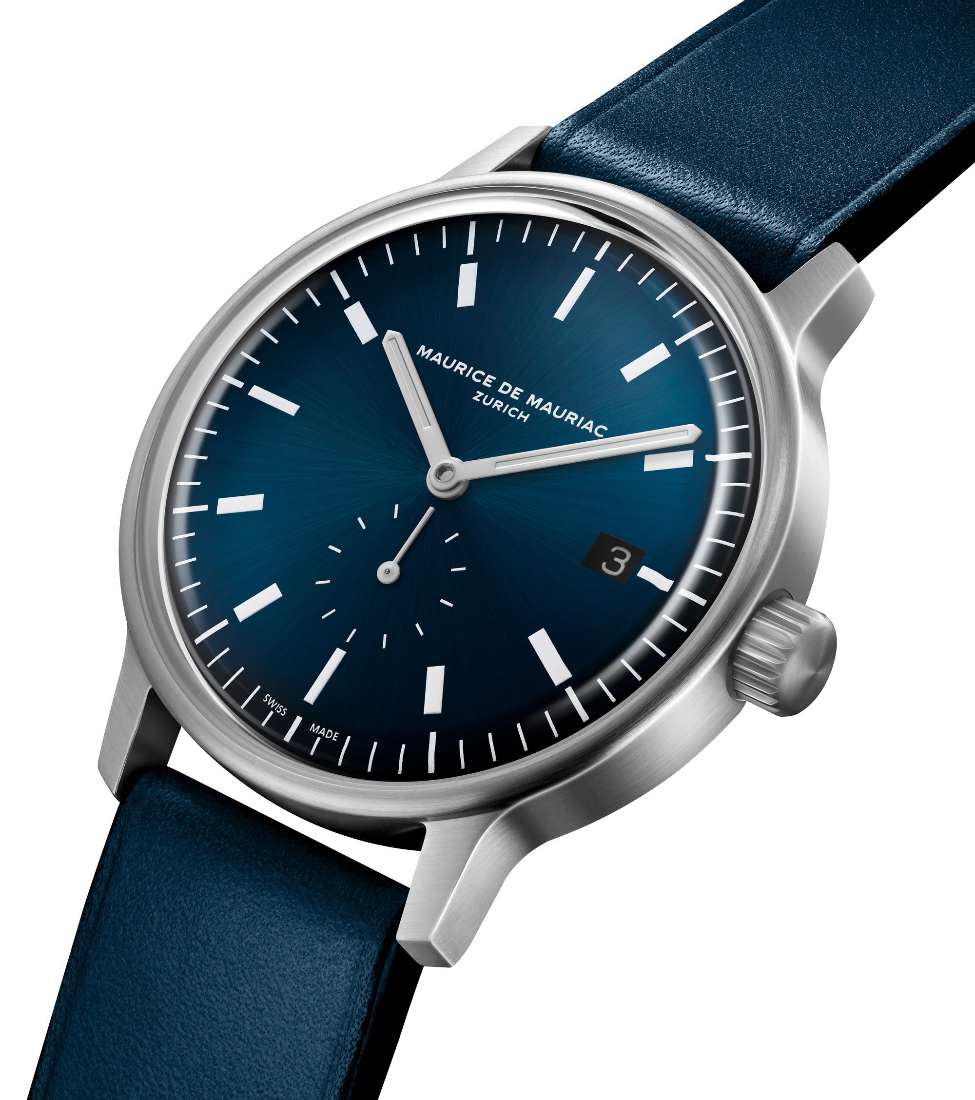 Maurice de Mauriac L3 Small Seconds Spheric Blue - View 2