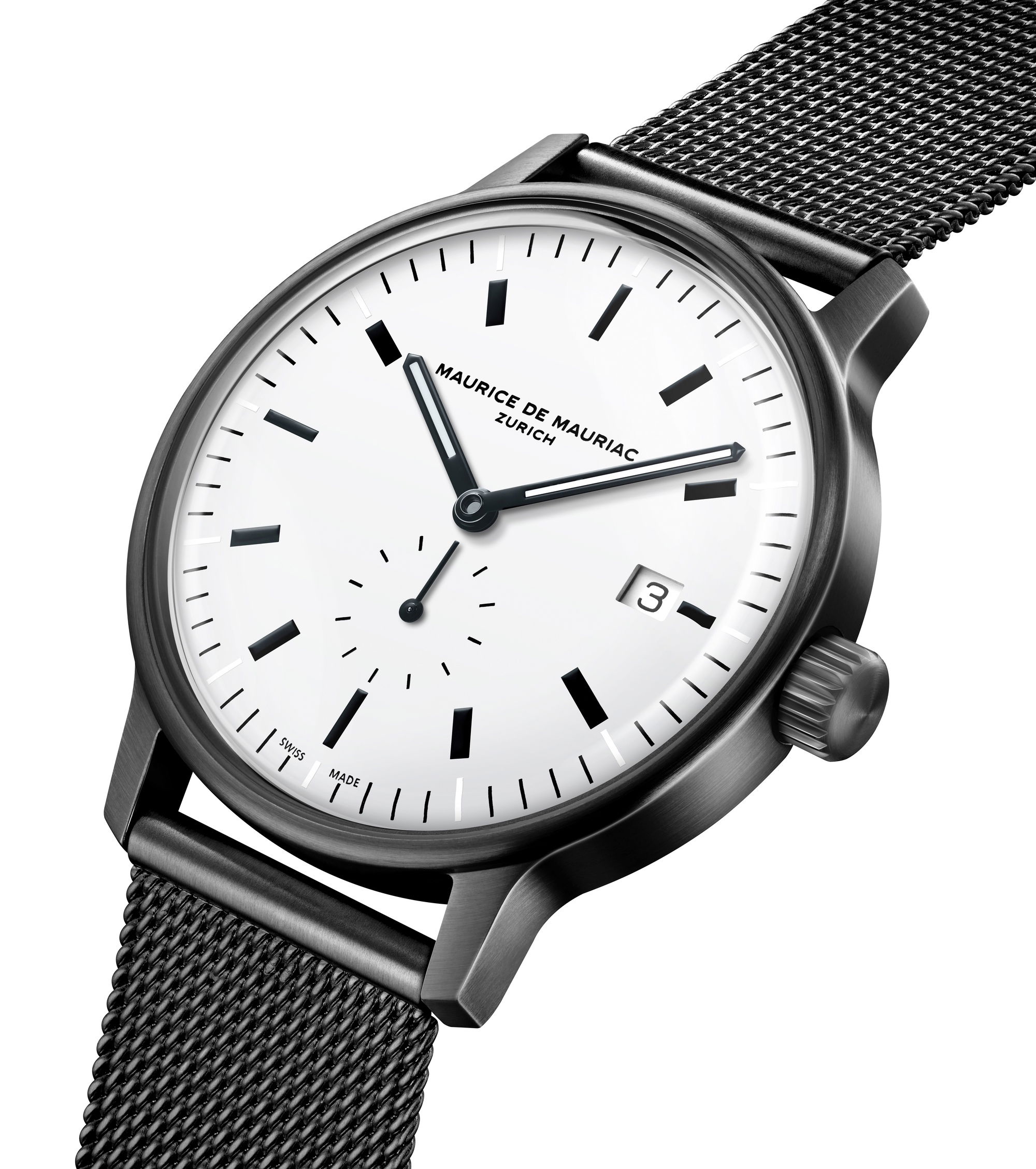 Maurice de Mauriac L3 Small Seconds White - View 2