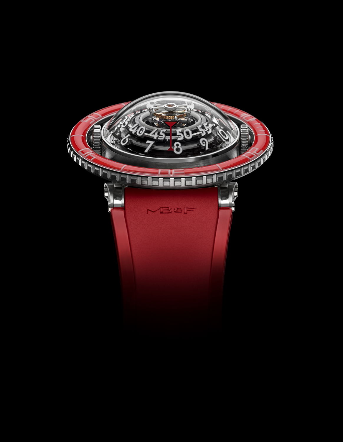 MB&F HM7 Aquapod Platinum Red watch