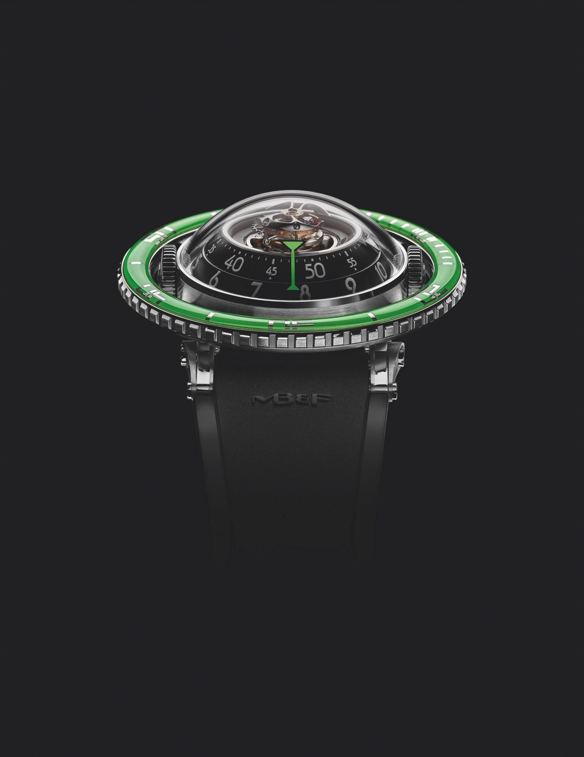 MB&F HM7 Aquapod Titanium Green watch