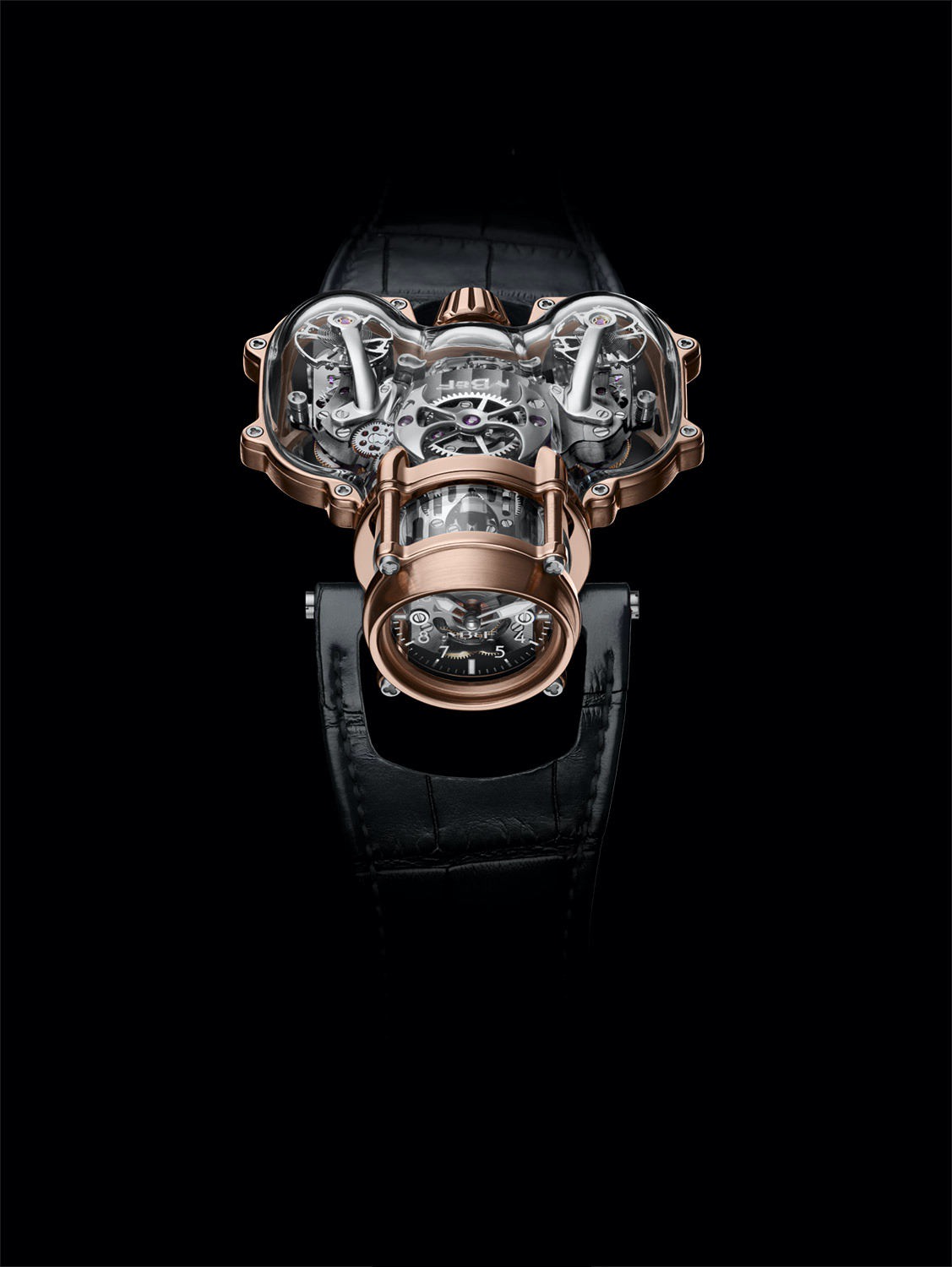 MB&F HM9-SV RG / Black watch