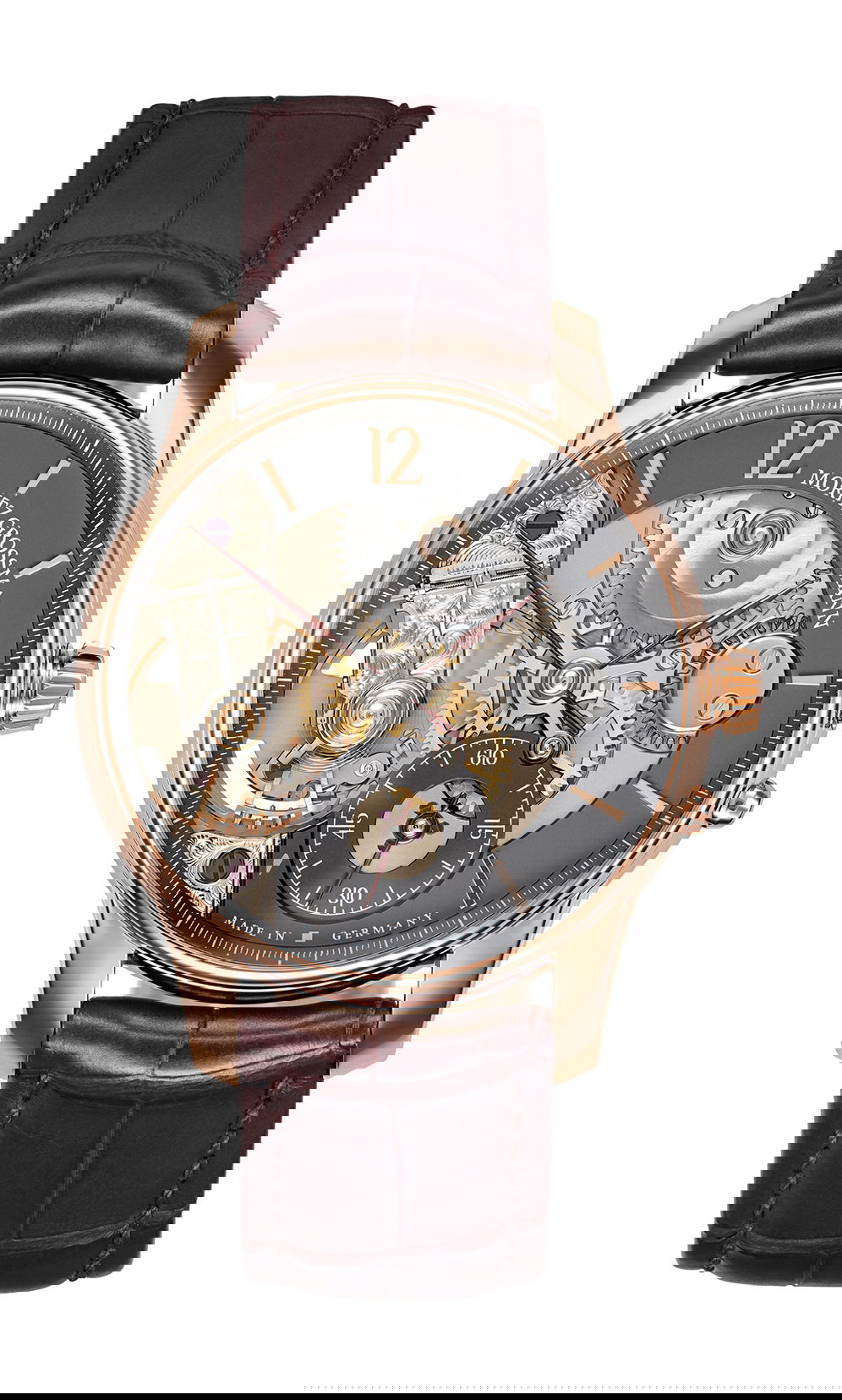 Moritz Grossmann Backpage Rose Gold watch