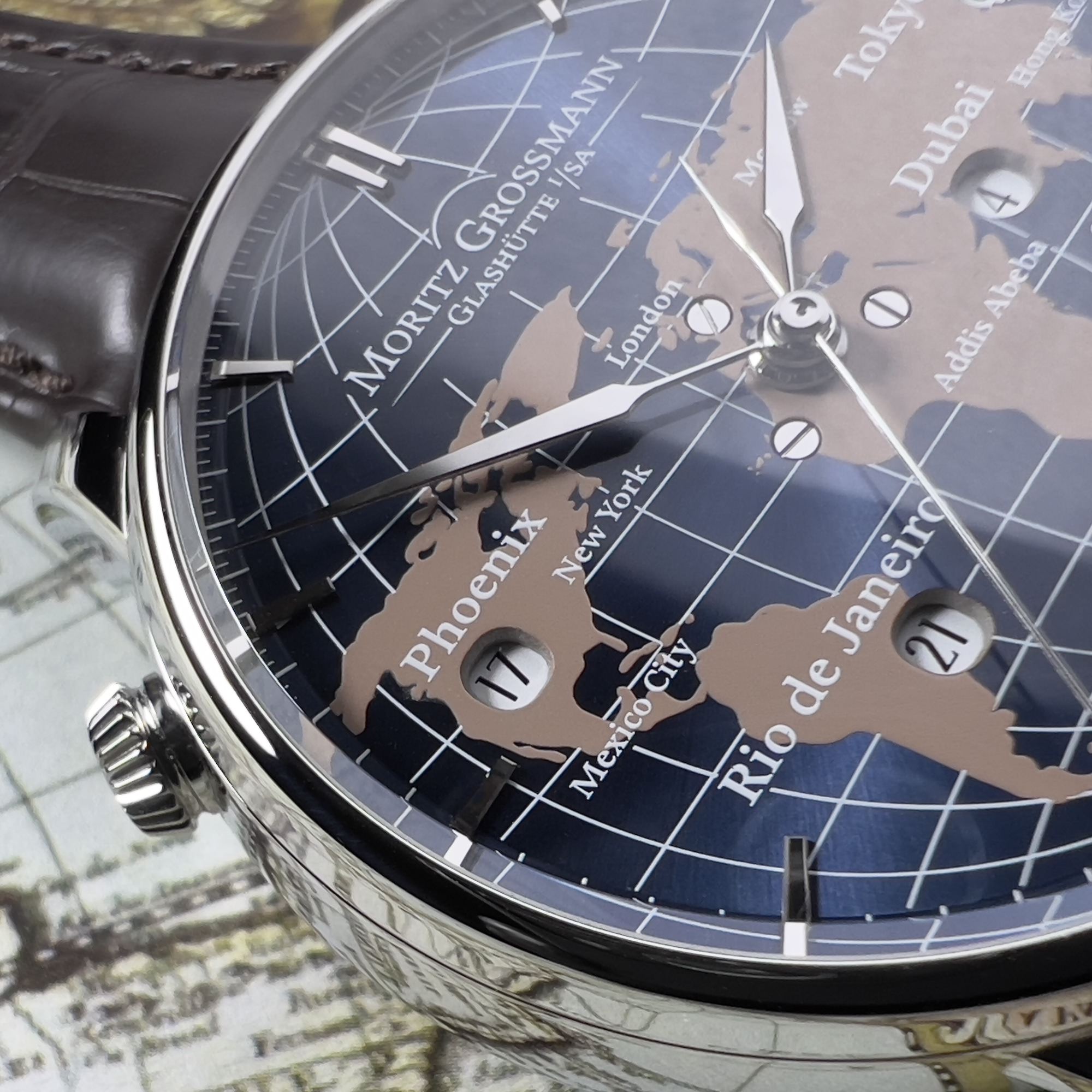 Moritz Grossmann Universalzeit Stainless Steel - View 2