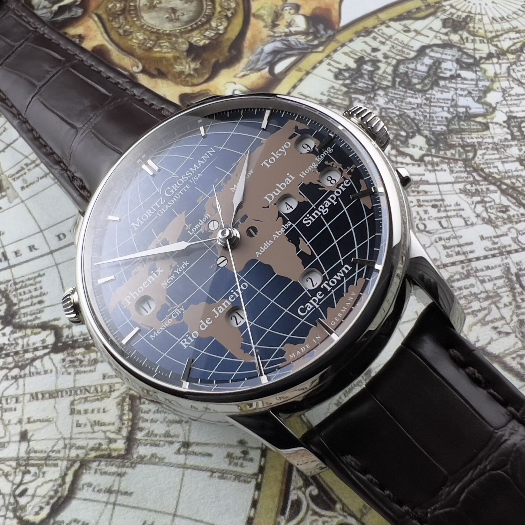 Moritz Grossmann Universalzeit Stainless Steel - View 3