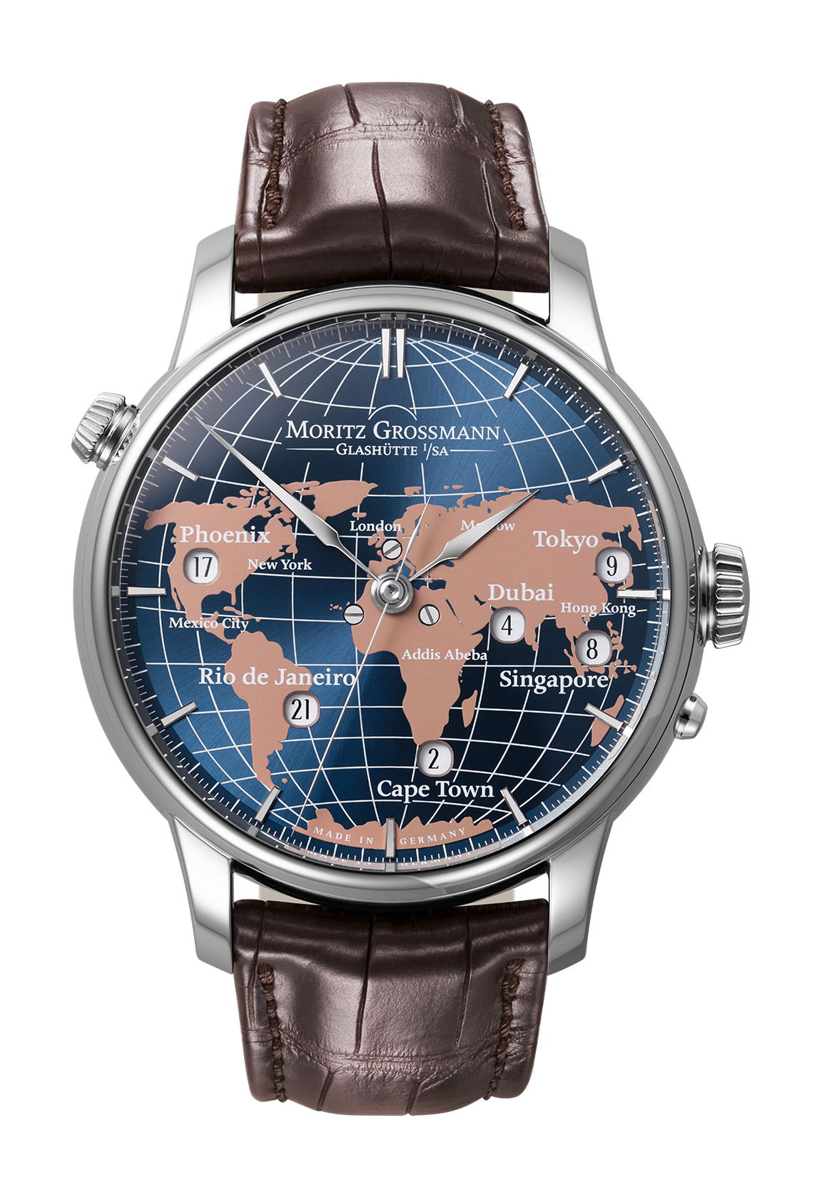 Moritz Grossmann Universalzeit Stainless Steel watch