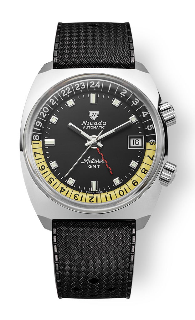 Nivada Grenchen Antarctic GMT watch