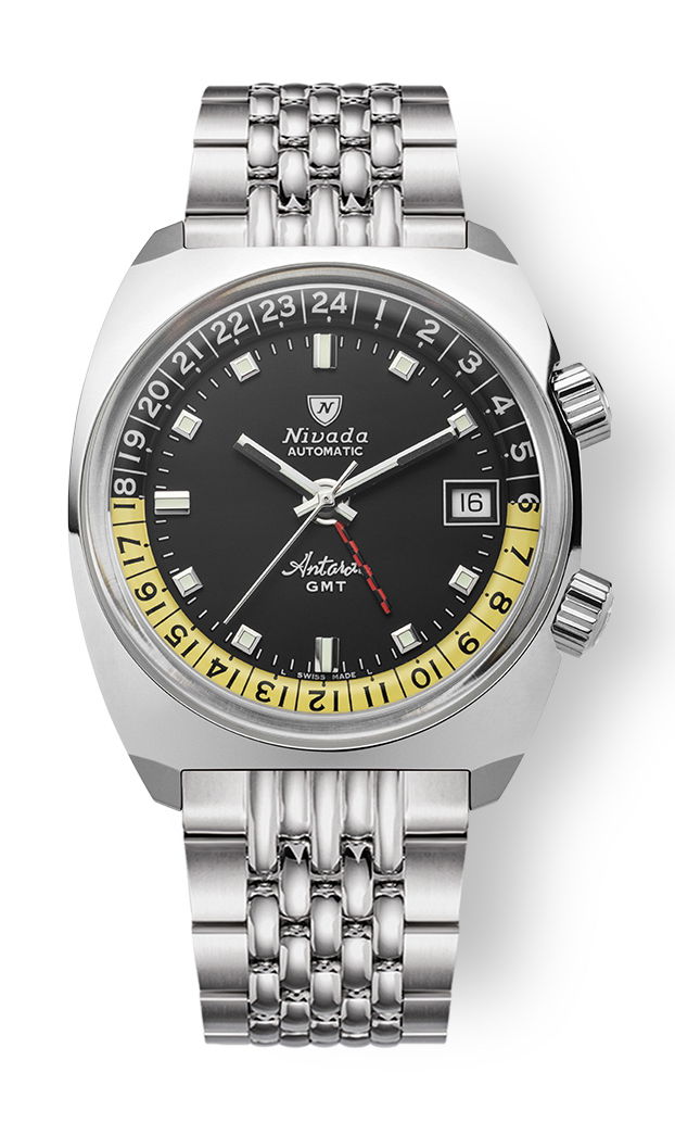 Nivada Grenchen Antarctic GMT watch