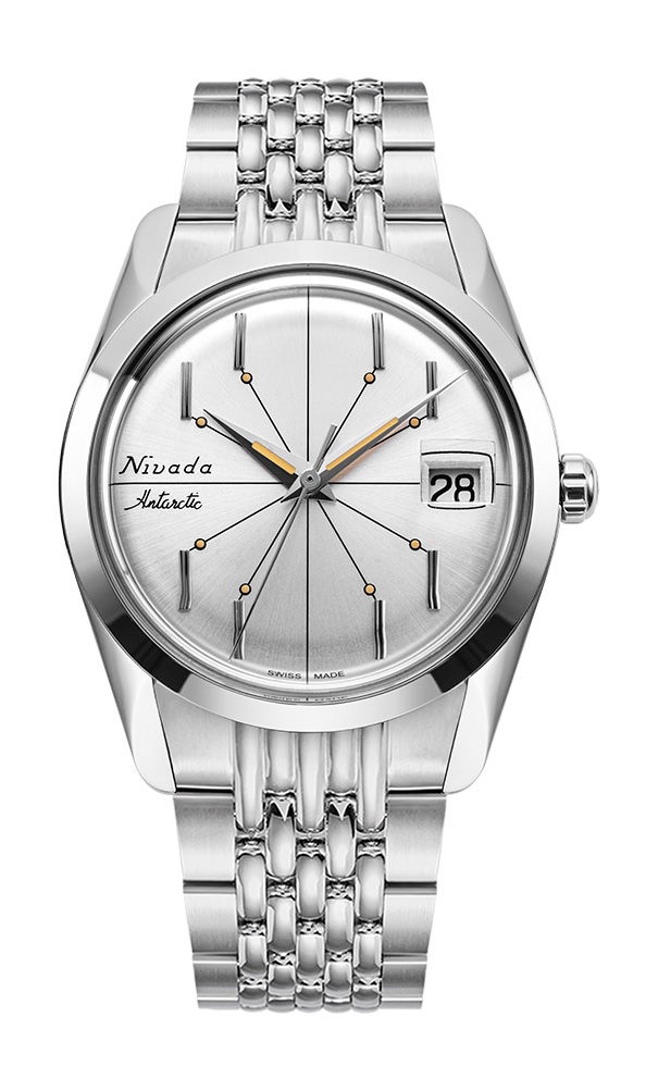 Nivada Grenchen Antarctic Spider 35 Silver watch