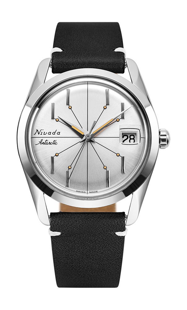 Nivada Grenchen Antarctic Spider 35 Silver watch