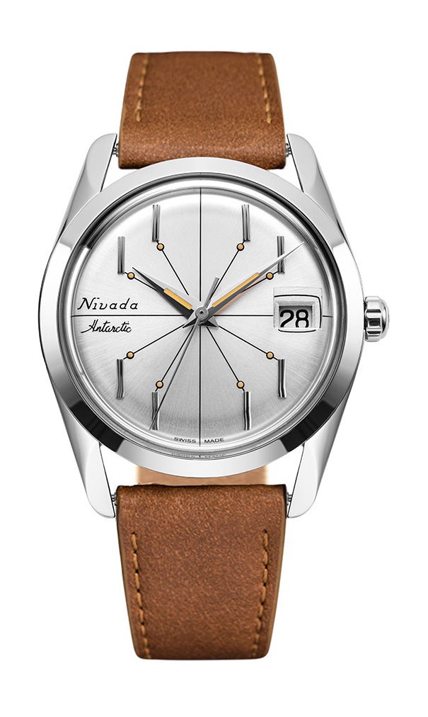 Nivada Grenchen Antarctic Spider 35 Silver watch