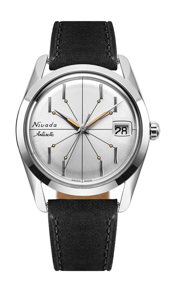 Nivada Grenchen Antarctic Spider 35 Silver watch