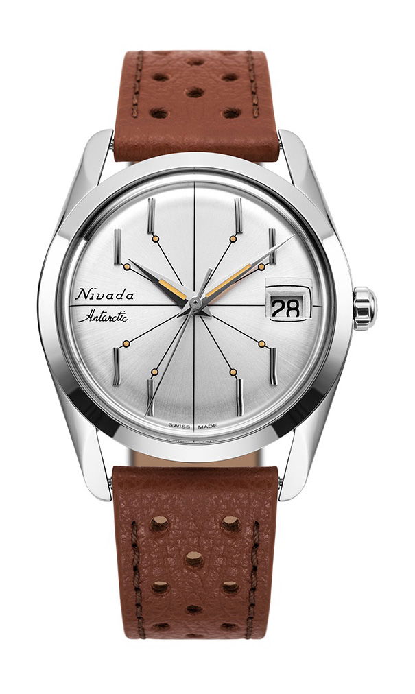Nivada Grenchen Antarctic Spider 35 Silver watch