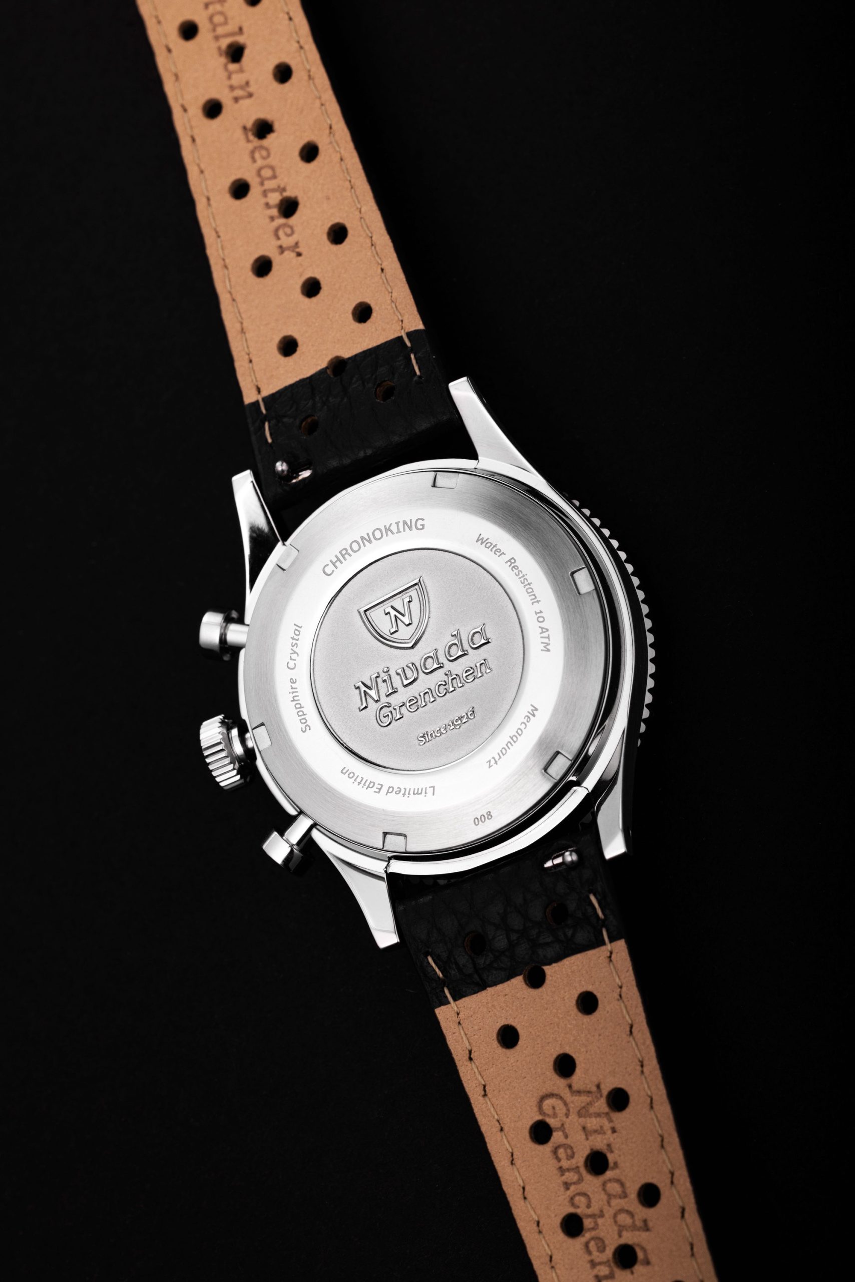 Nivada Grenchen Chronoking Mecaquartz Salmon - View 2