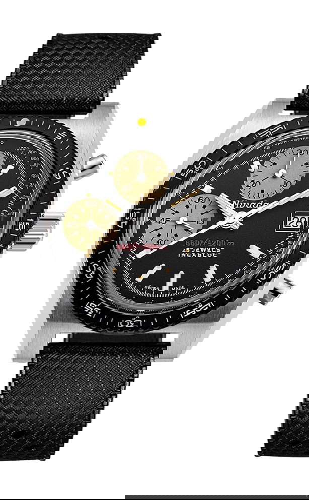 Nivada Grenchen Chronosport Yellow watch