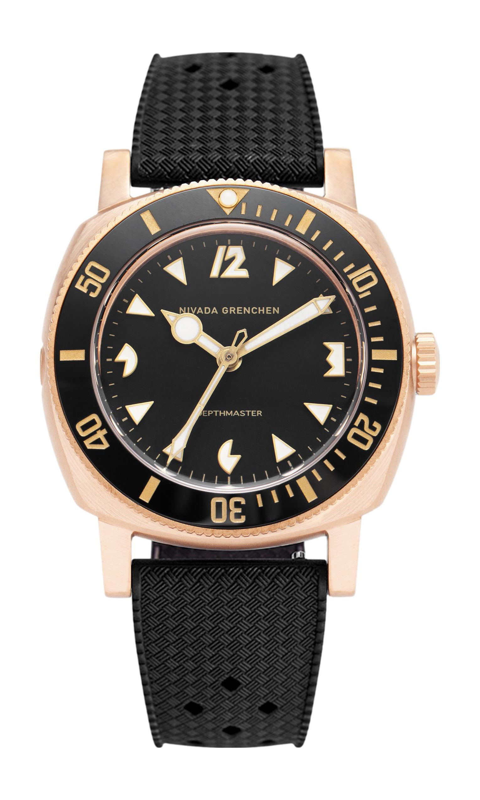 Nivada Grenchen Depthmaster Bronze Pacman watch