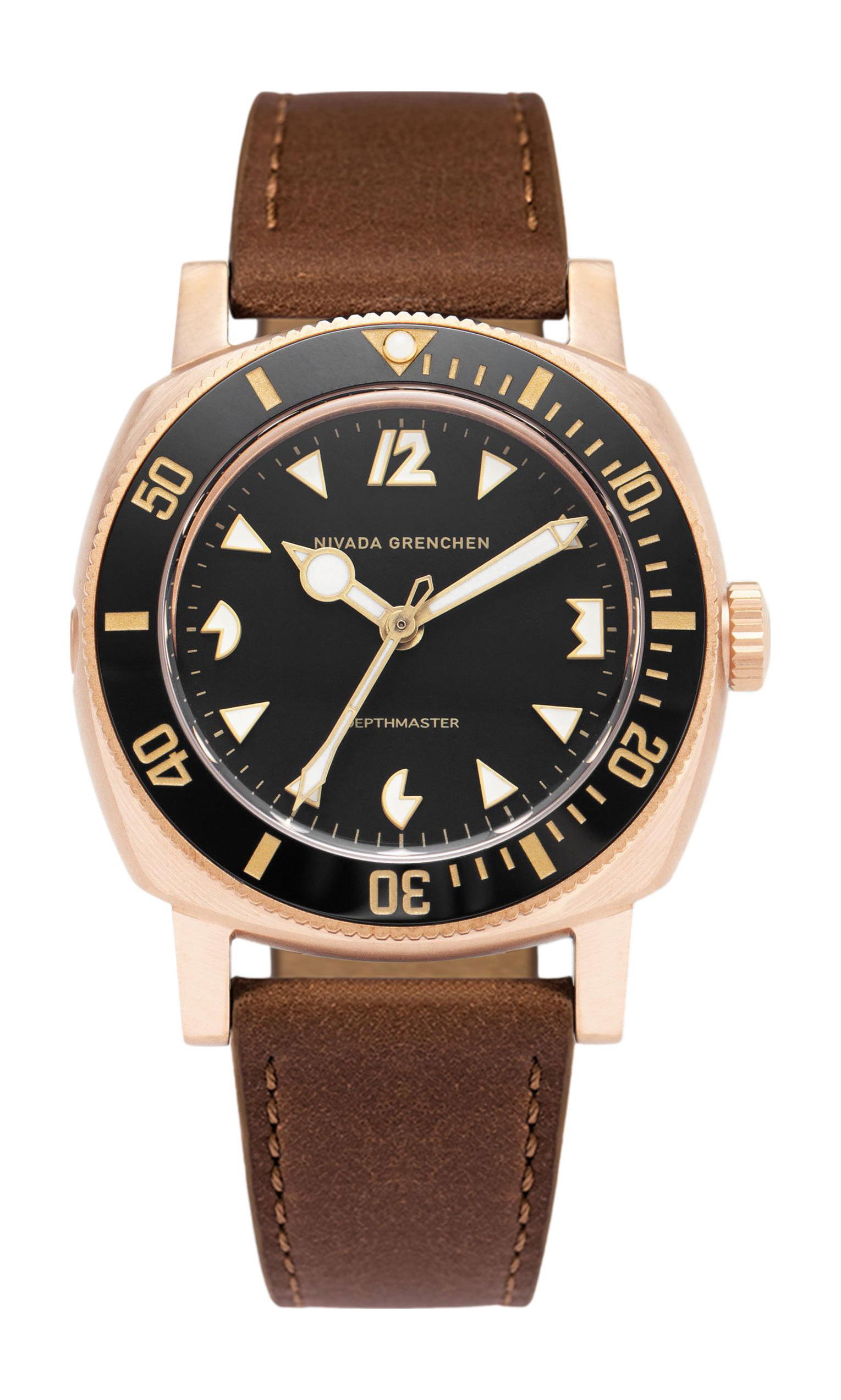 Nivada Grenchen Depthmaster Bronze Pacman watch