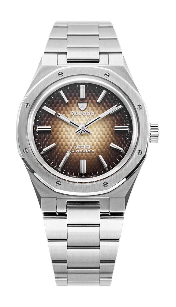 Nivada Grenchen F77 Brown Smoked Dial No Date watch
