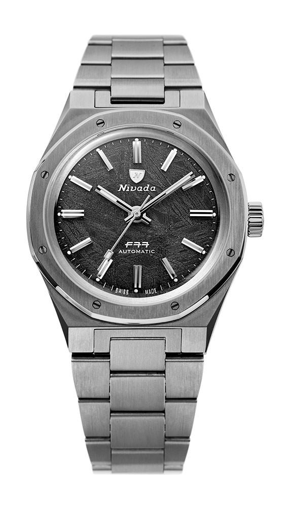 Nivada Grenchen F77 Titanium Meteorite watch
