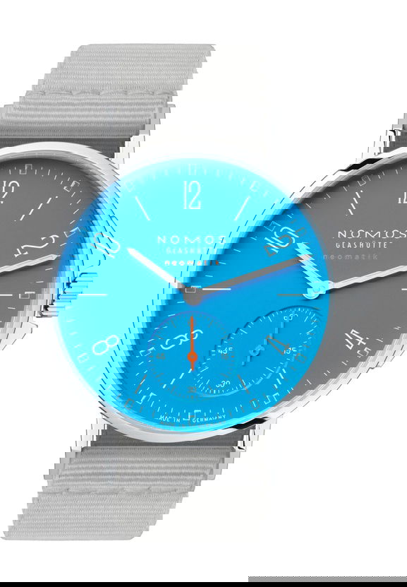 Nomos Glashütte Ahoi neomatik siren blue watch
