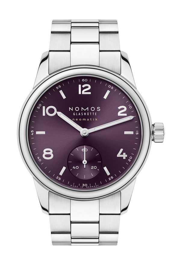 Nomos Glashütte Club Sport neomatik 34 purple watch