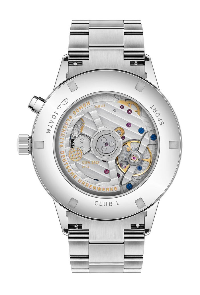 Nomos Glashütte Club Sport neomatik Worldtimer silver - View 3