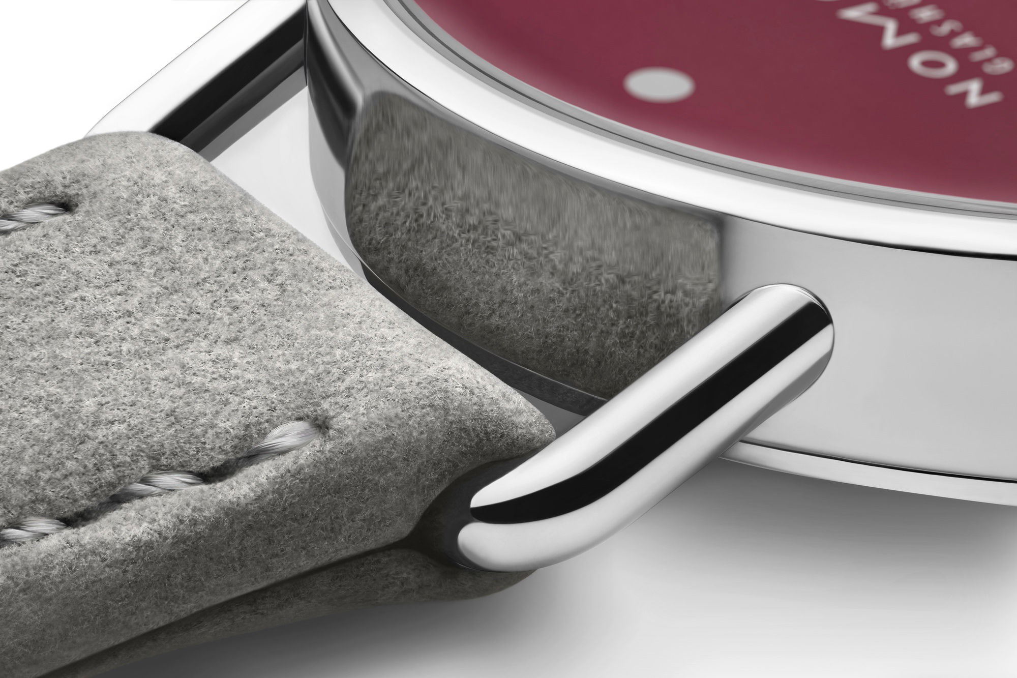 Nomos Glashütte Metro 33 Muted Red - View 3